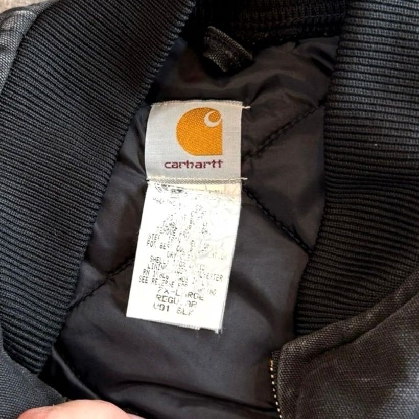 Carhartt VINTAGE Carhartt Vest Mens 2XL Black Workwear Quilt Lined Canvas Outdoor Size US XXL / EU 58 / 5 - 3 Thumbnail