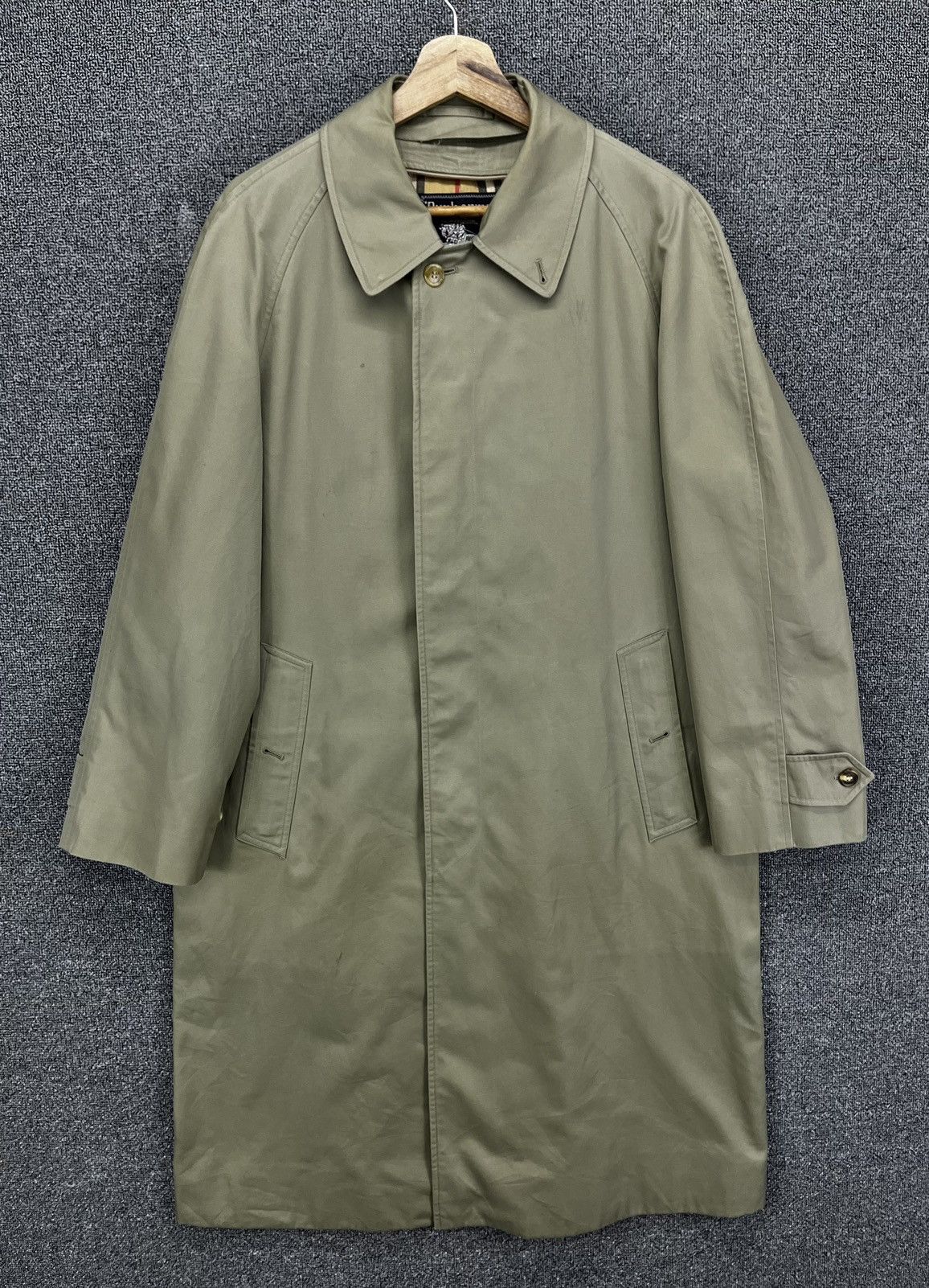 Burberry Vintage Burberry Nova Check Trench Coat Long Jacket Size US L / EU 52-54 / 3 - 1 Thumbnail