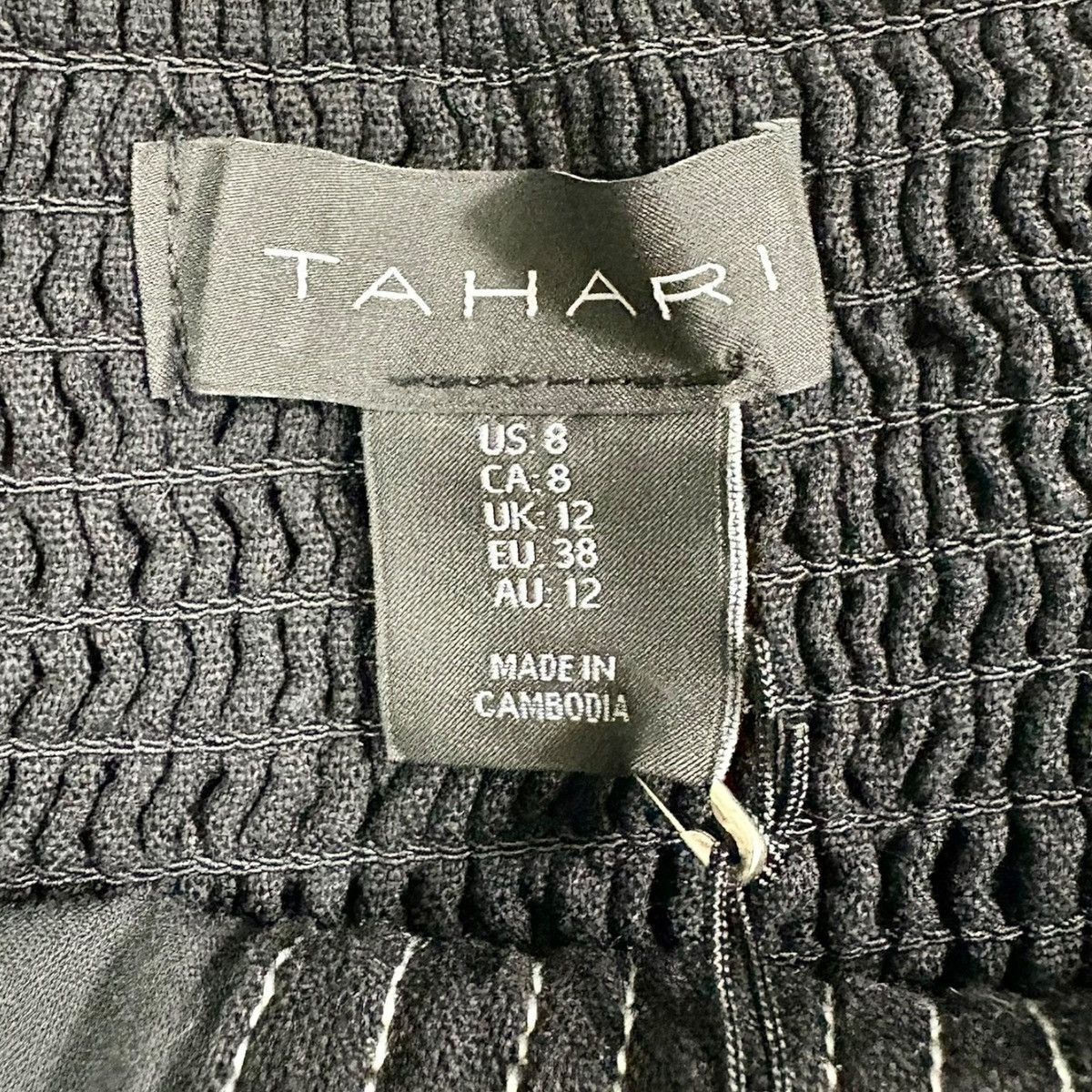 Elie Tahari Tahari Linen Blend Black Beauty Jumpsuit Sz M (8) Size 30" / US 8 / IT 44 - 12 Thumbnail