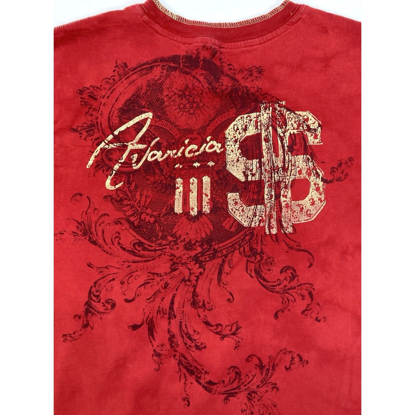 Imperial VINTAGE Imperio Money Sign Graphic T-shirt Men L Red Short Sleeve Crew Neck Cotton Logo T-Shirt Size US L / EU 52-54 / 3 - 4 Thumbnail