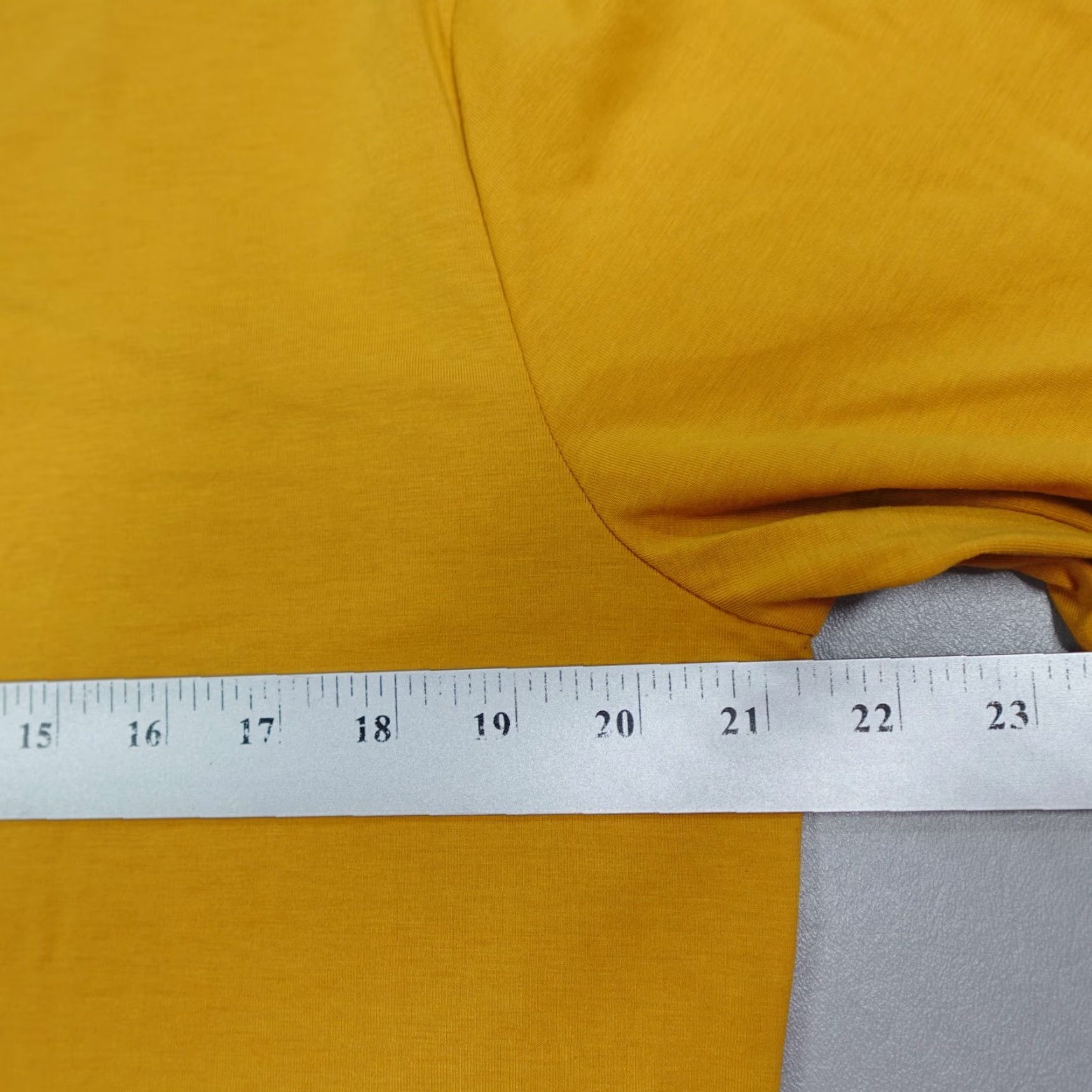 UES Clothing Cuts Clothing Curve Hem Long Sleeve Tee Crew Stretch Mustard Slim Fit Size L Mens T-Shirt Cotton Polyester Spandex Size US L / EU 52-54 / 3 - 5 Thumbnail