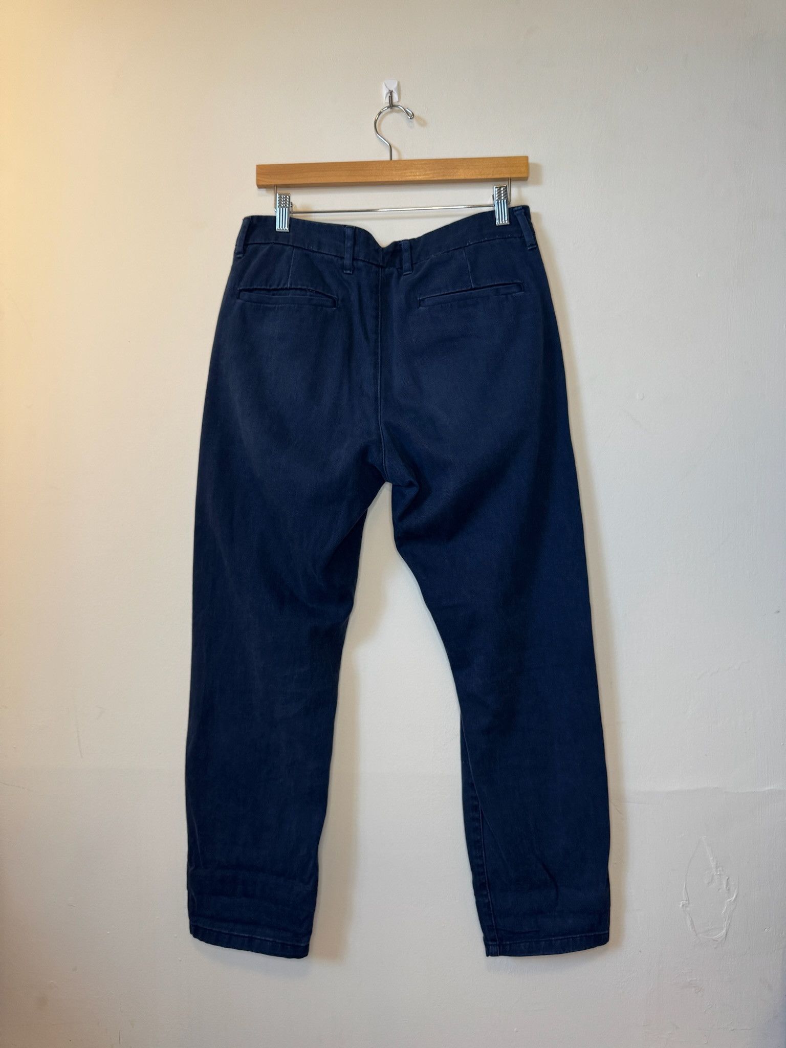 Topman Topman Original Navy Chino Pants (32x28) Size US 32 / EU 48 - 2 Thumbnail