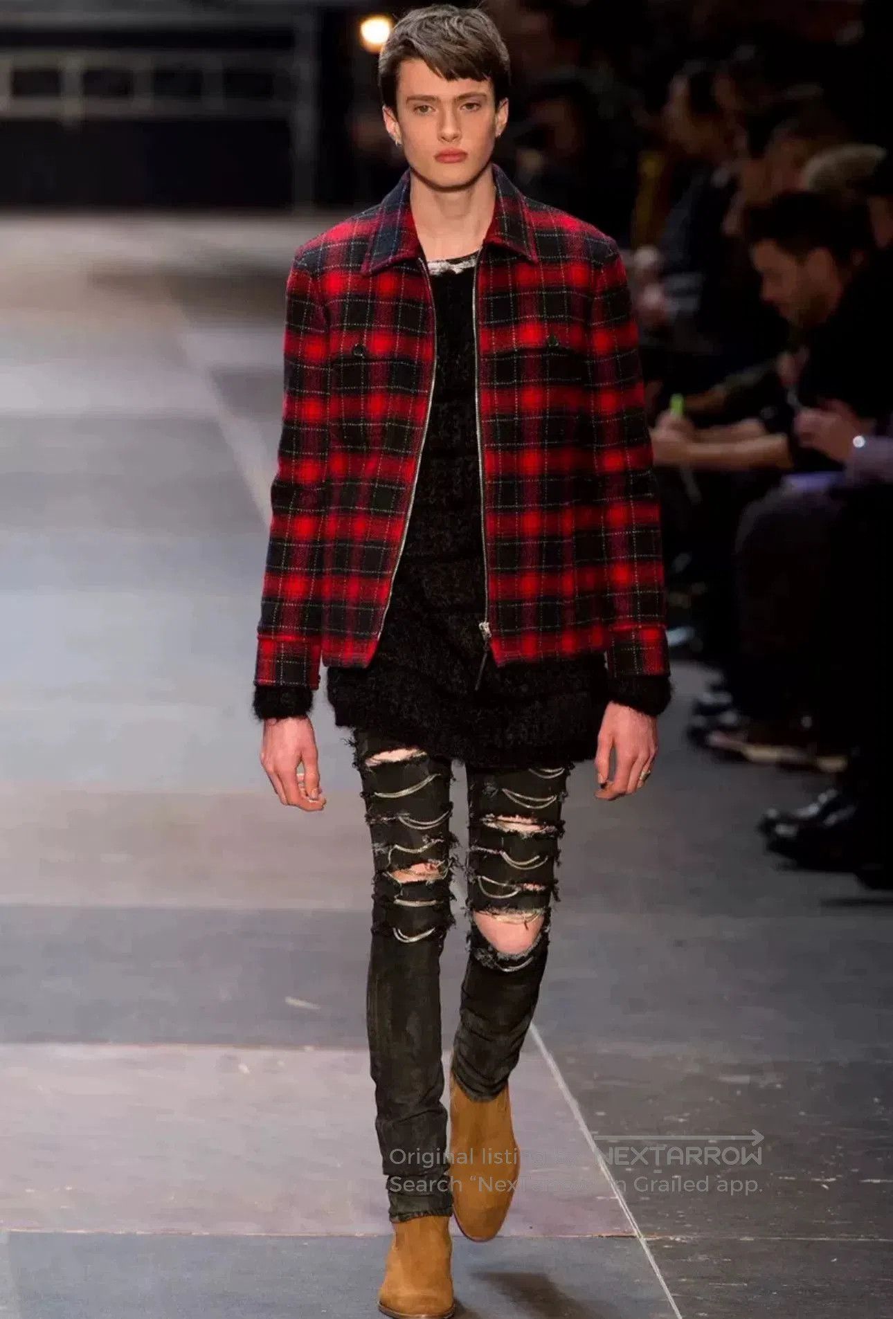 Saint Laurent Paris Saint Laurent Black White Plaid Jacket. Size US M / EU 48-50 / 2 - 9 Thumbnail