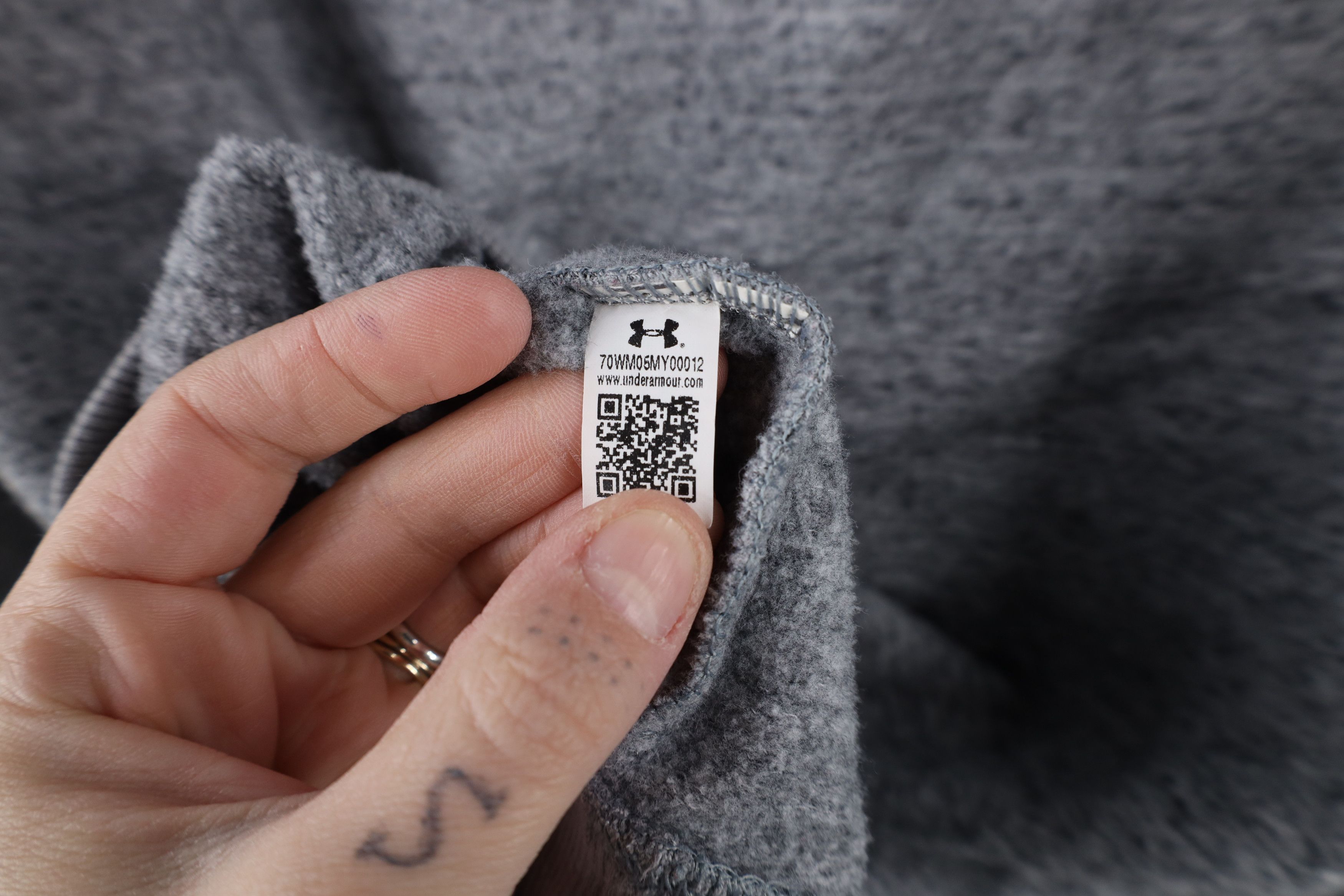 Under Armour × Vintage Under Armour Notre Dame University Football Hoodie Gray Size US XS / EU 42 / 0 - 10 Thumbnail