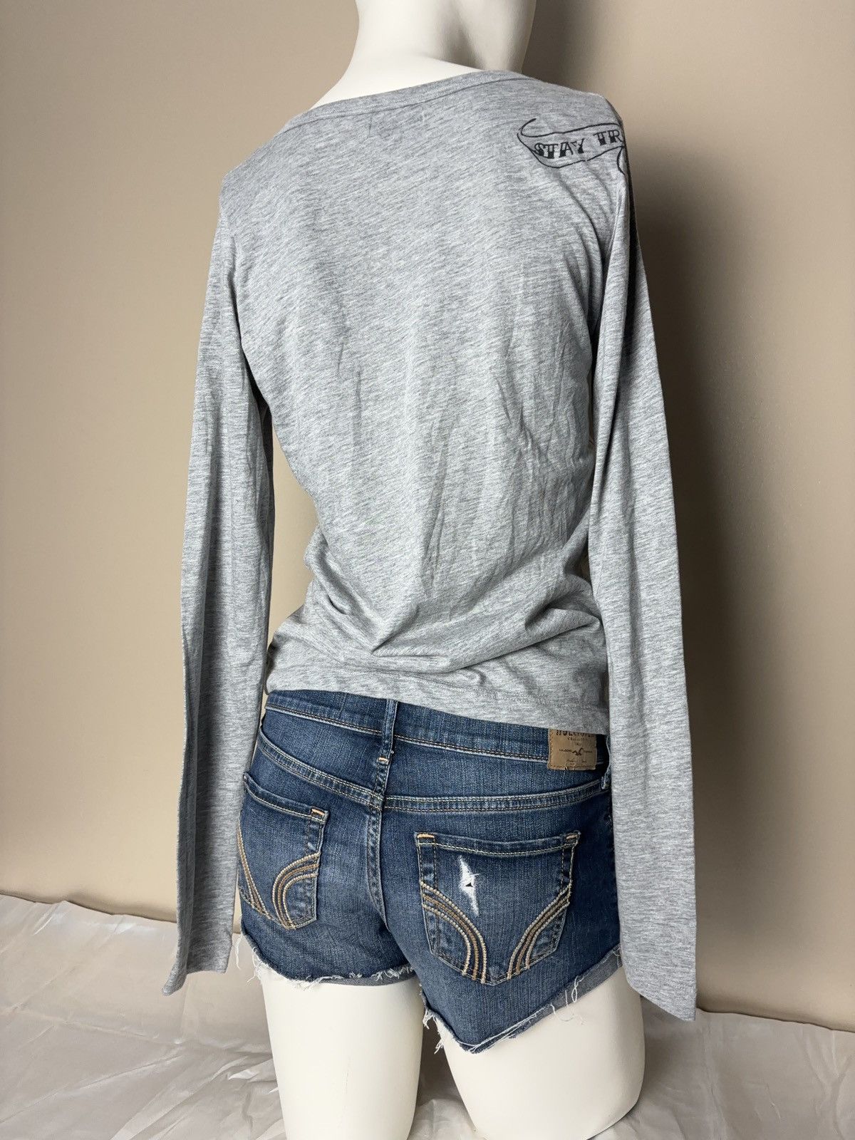 Vintage Vintage Tattoo Printed Girl Woman Long Sleeve T-Shirt Top Size M / US 6-8 / IT 42-44 - 6 Thumbnail