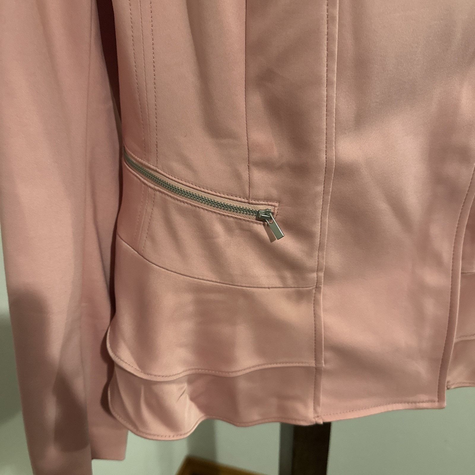Other Lane Bryant Double Weave Stretch Jacket Blazer Pink 18 NWT Size XXL / US 16-18 / IT 52-54 - 2 Thumbnail