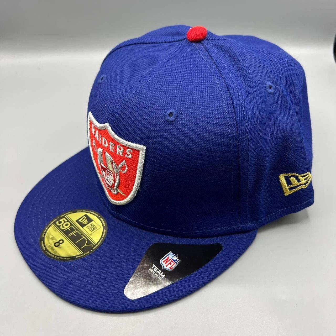 New Era Las Vegas Raiders Hat Men 8 59Fifty New Era NFL Fitted Cap Size ONE SIZE - 7 Thumbnail