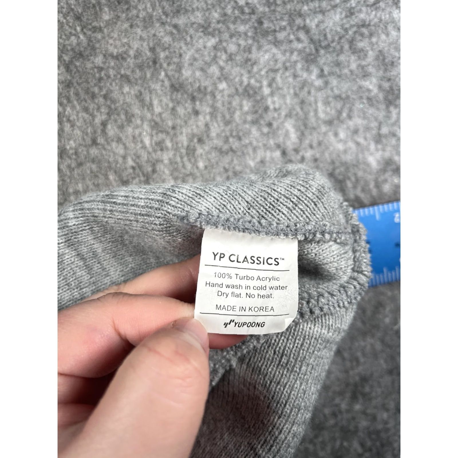 Vintage Yupoong Beanie Mens One Size Gray Knit Wyoming State Wrestling Championships 2021 Sports Embroidered Capless Knit Hat Size ONE SIZE - 7 Thumbnail
