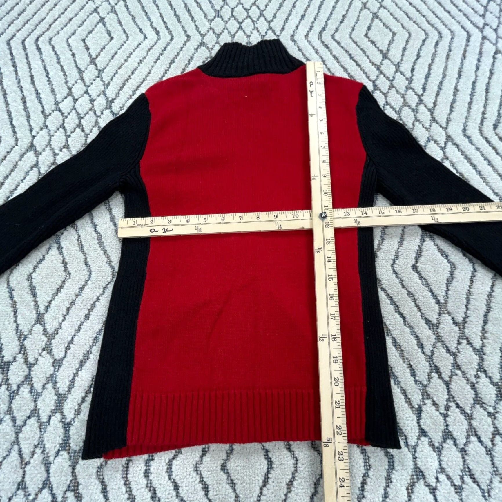 Ralph Lauren Lauren Ralph Lauren Sweater Women S Small Red Full Zip Heavy Knit Jacket Size S / US 4 / IT 40 - 5 Thumbnail