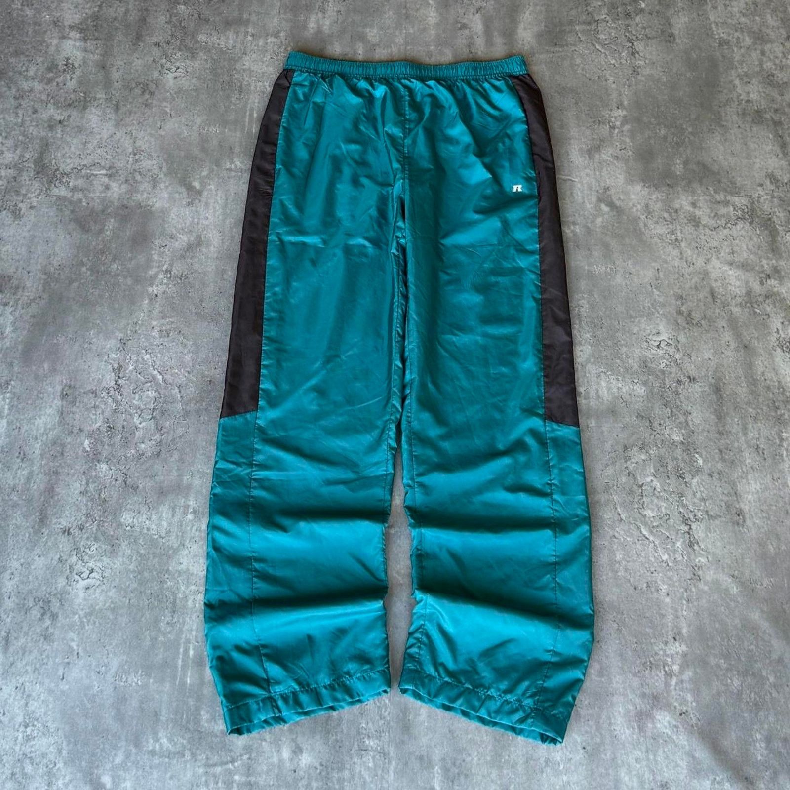 Japanese Brand × Russell Athletic × Vintage Y2K Russell Athletic Baggy Skater Grunge Drill Sweatpants Size US 34 / EU 50 - 1 Thumbnail