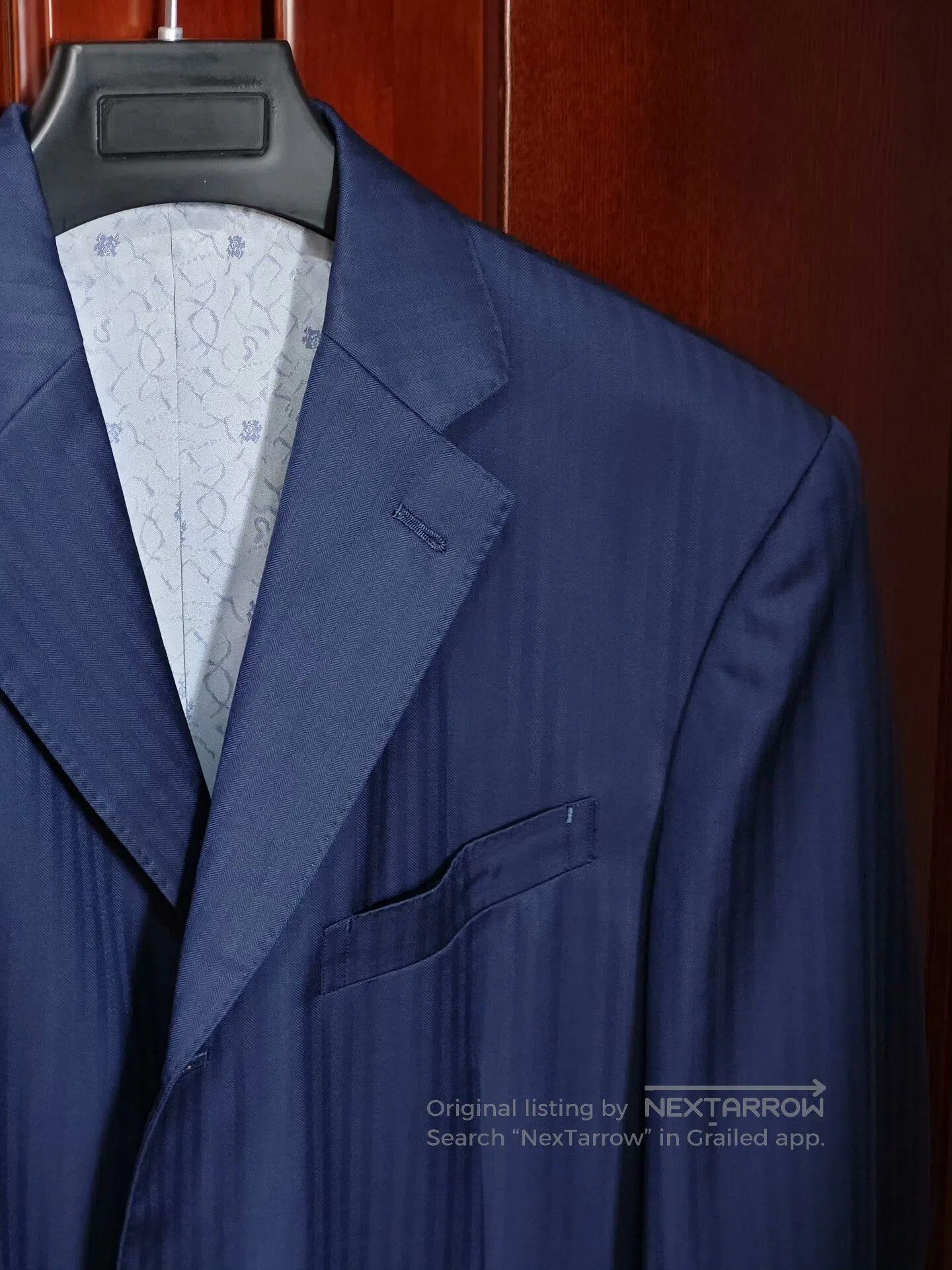 Japanese Brand Custom Italian Wool Blend Suit Jacket. Size US M / EU 48-50 / 2 - 2 Thumbnail
