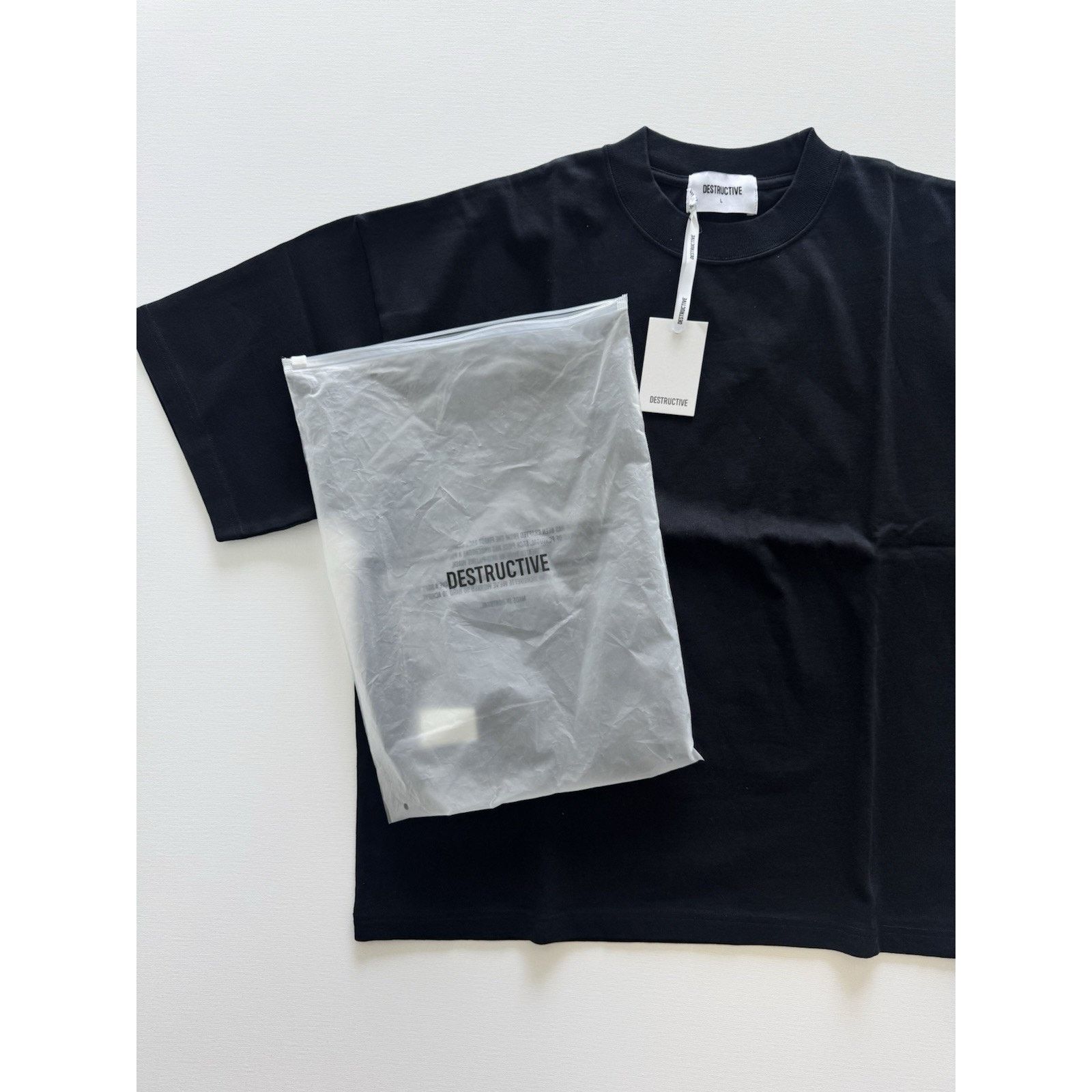 Other UK Destructive Cropped T-Shirt - Black L Size US L / EU 52-54 / 3 - 6 Thumbnail