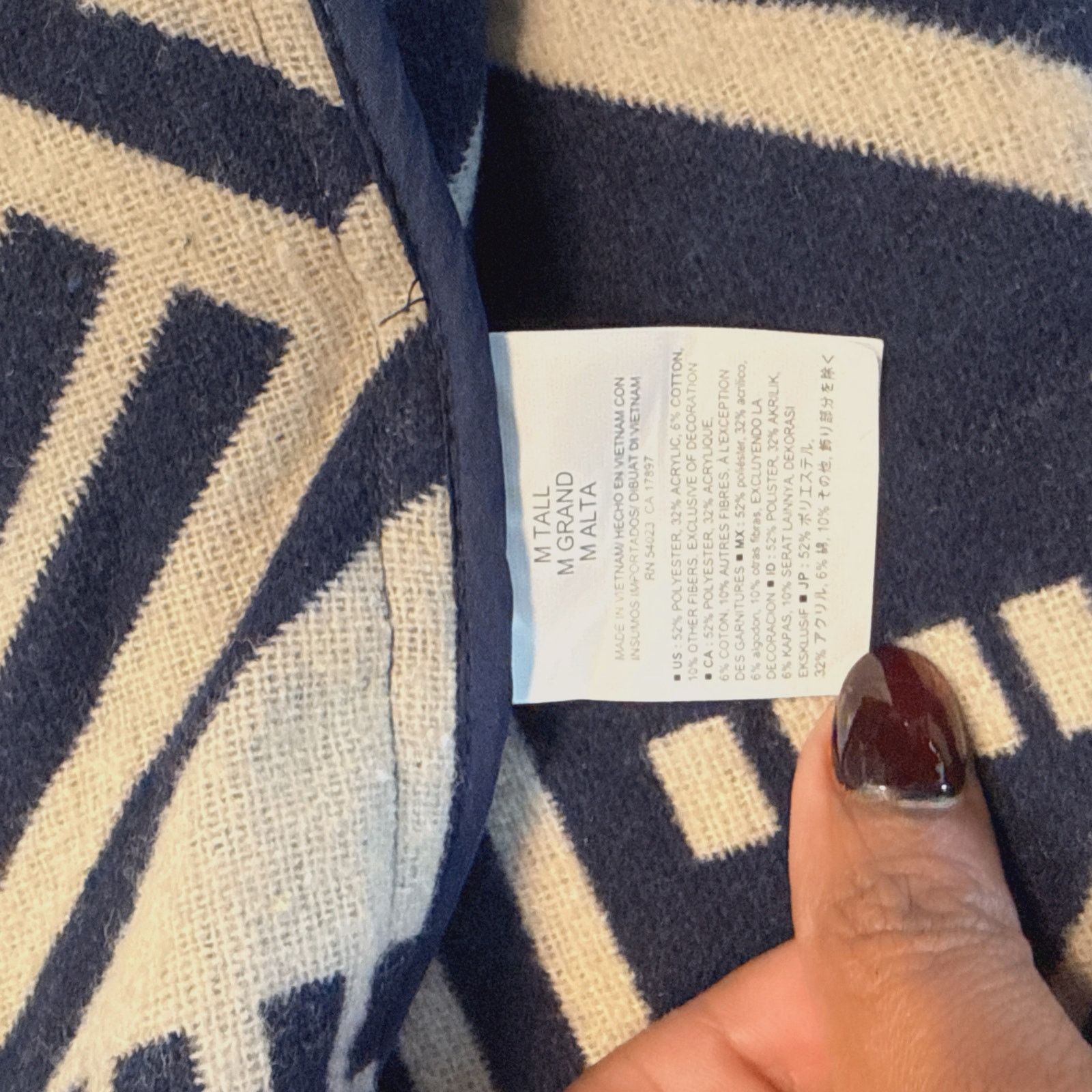 Old Navy Old Navy Open-Front Cardi-Coat | Navy Blue | M Tall Size M / US 6-8 / IT 42-44 - 3 Thumbnail