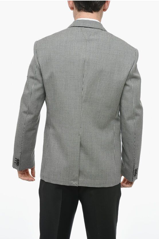 og1mm0524 Half Lined Blazer in Black/White