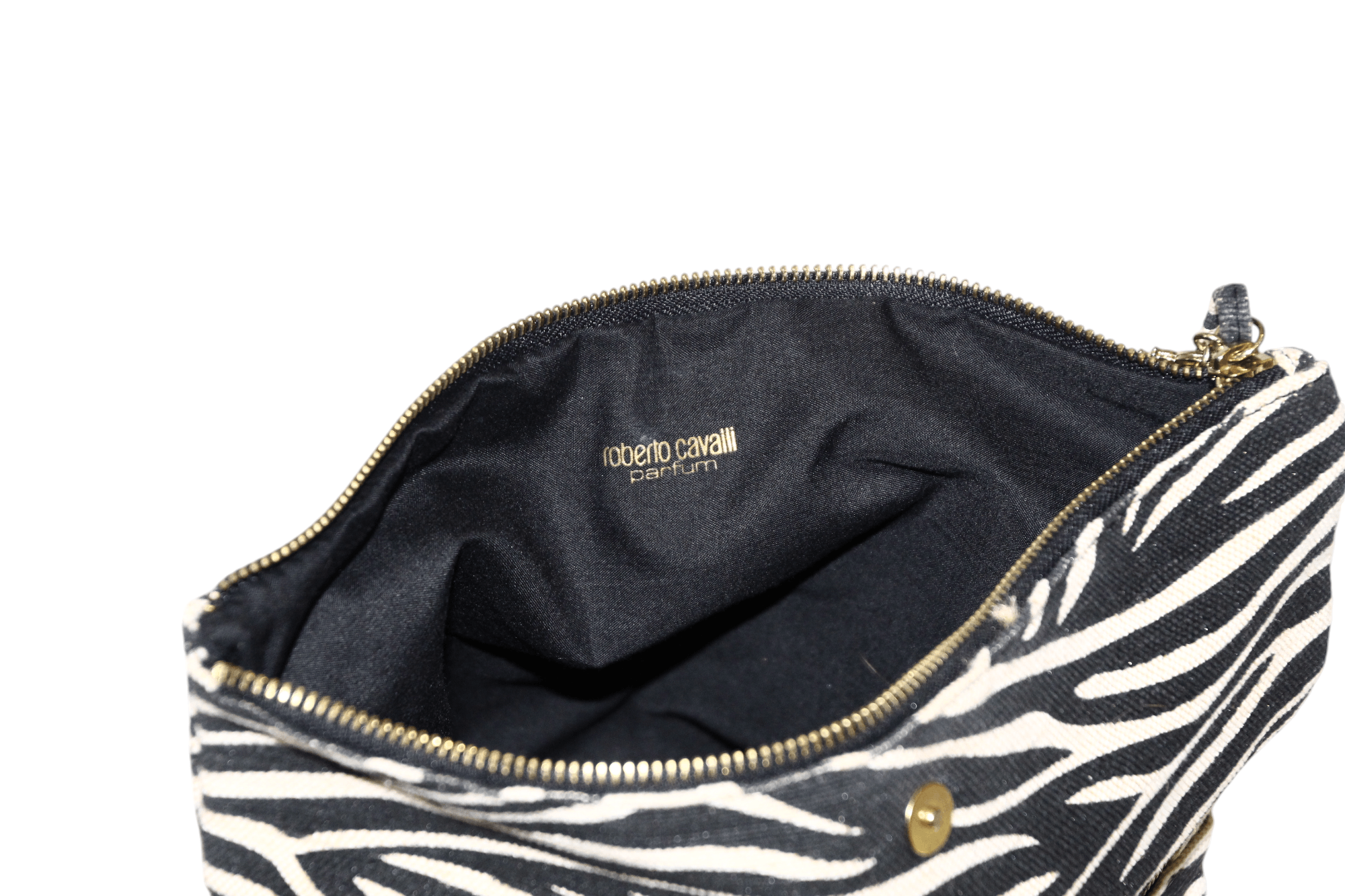 Roberto Cavalli Roberto Cavalli animal print linen-cotton woven clutch Size ONE SIZE - 8 Thumbnail