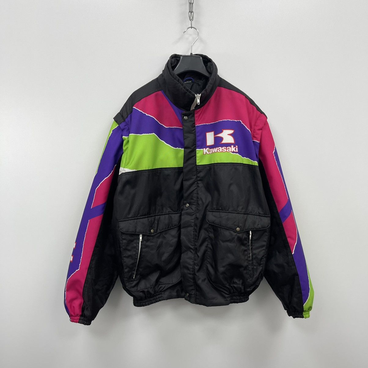 Vintage Kawasaki Racing Team 90’s Vintage Transformer Jacket Rare Size US XL / EU 56 / 4 - 1 Thumbnail