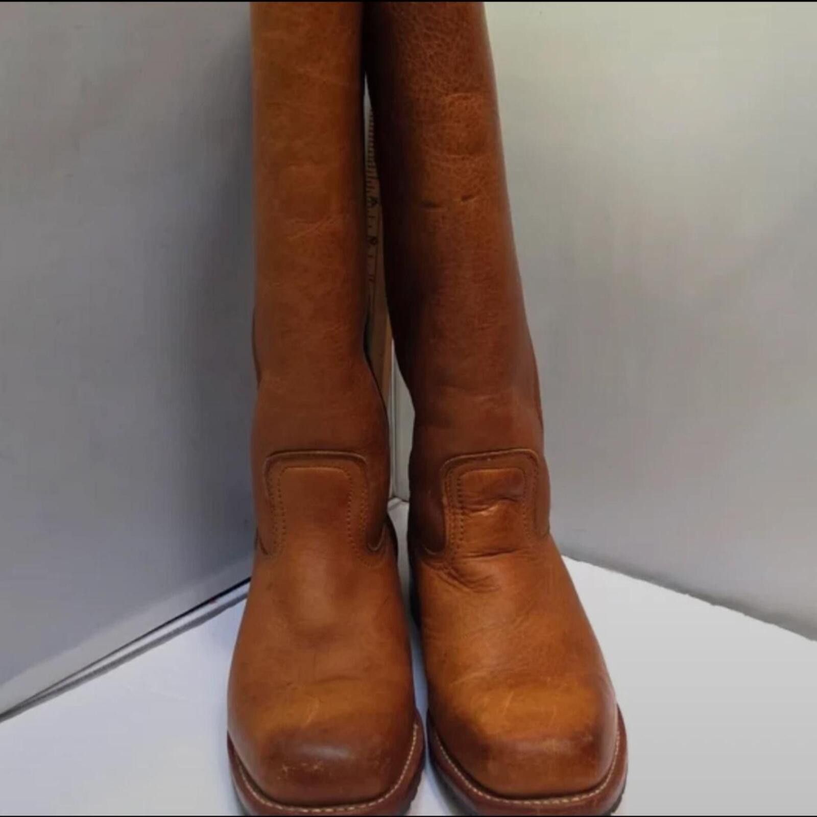 Frye Frye Womens Size 9 Brown Leather Campus Shearling 14L Boots Size US 9 / IT 39 - 3 Thumbnail