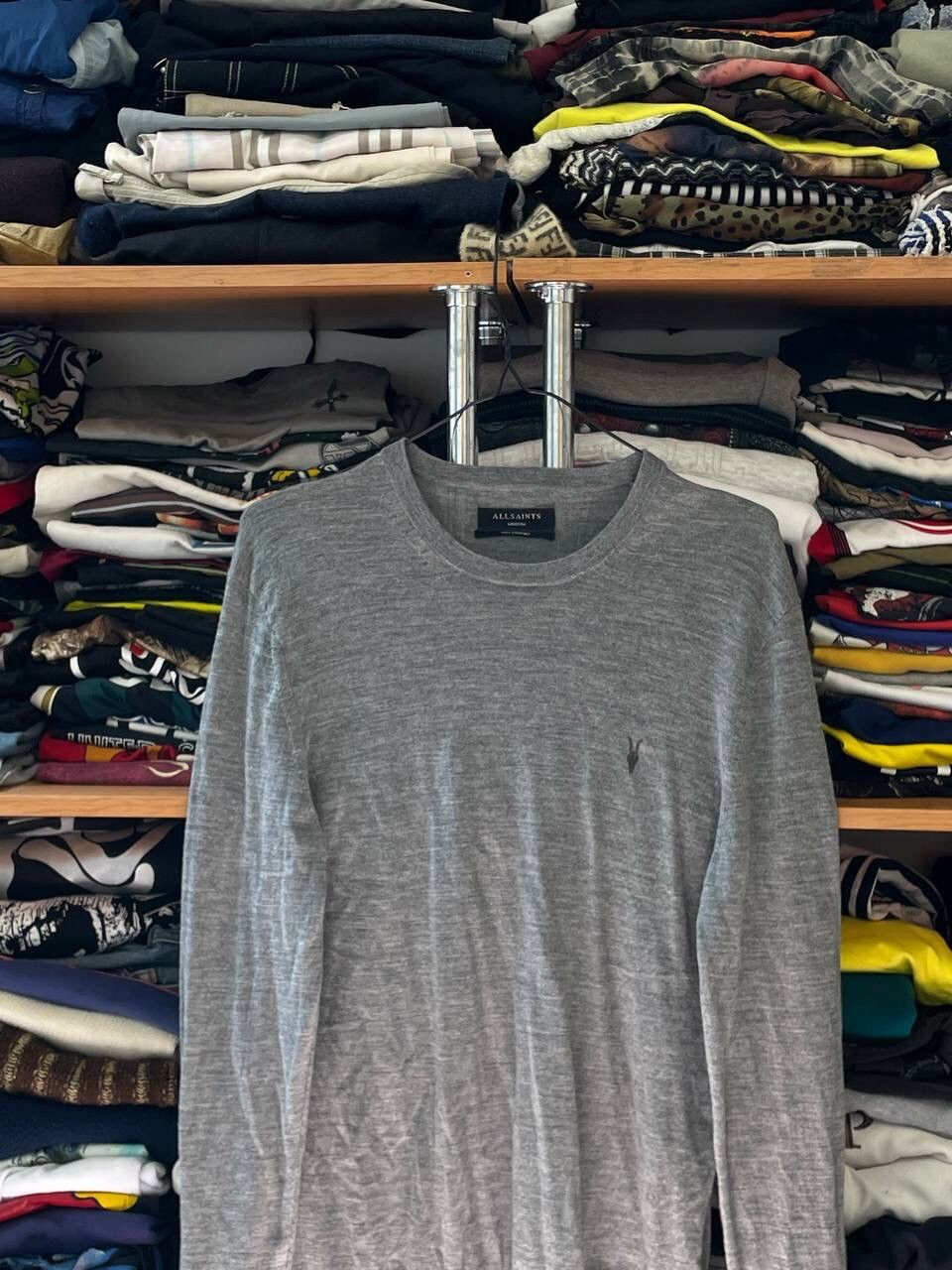 Allsaints Allsaints Vintage Knit Wool Lightweight Y2K Basic sweater Size US M / EU 48-50 / 2 - 2 Thumbnail