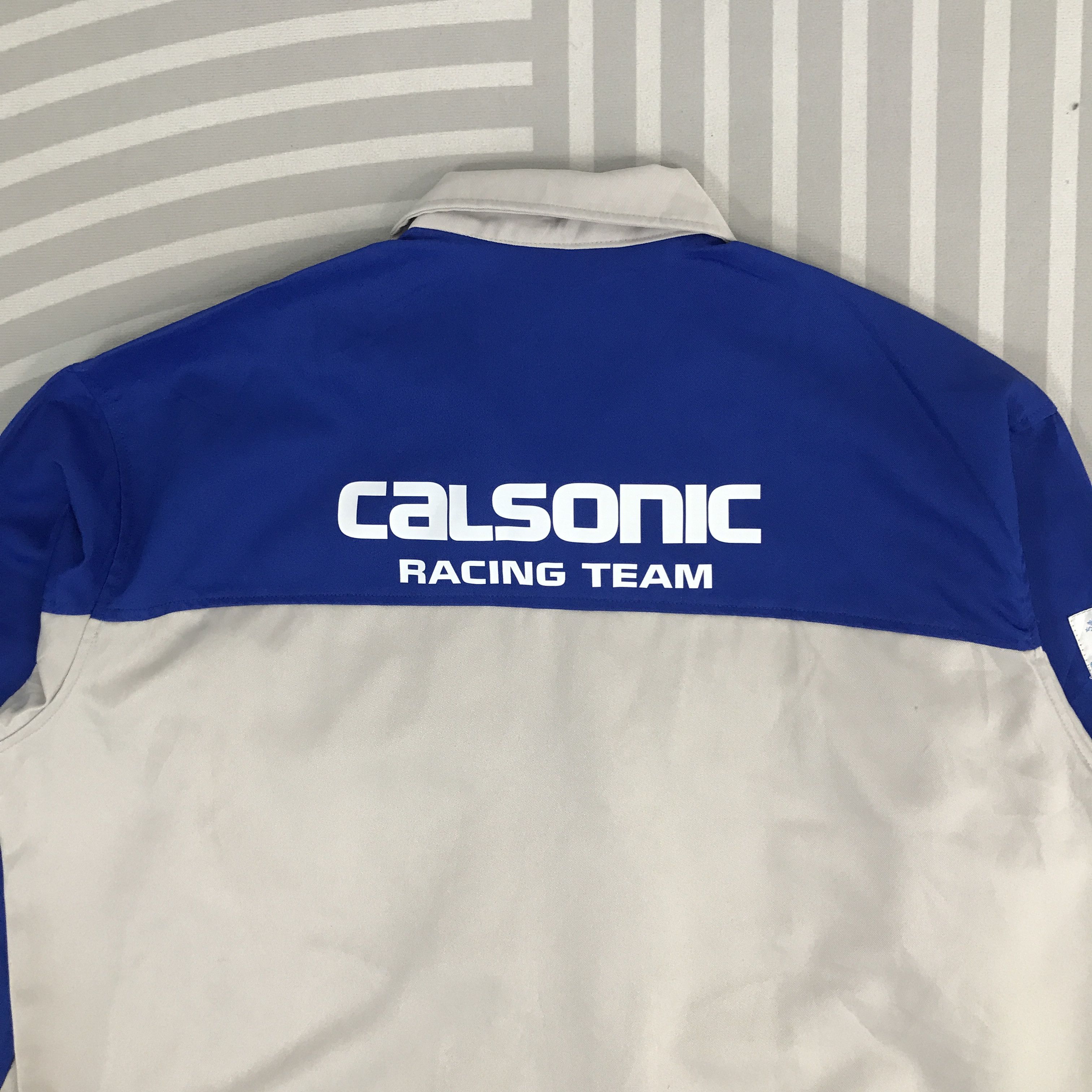 Japanese Brand × Vintage Vtg Calsonic Racing Team Japan Nissan japan custom Jacket Size US M / EU 48-50 / 2 - 4 Thumbnail
