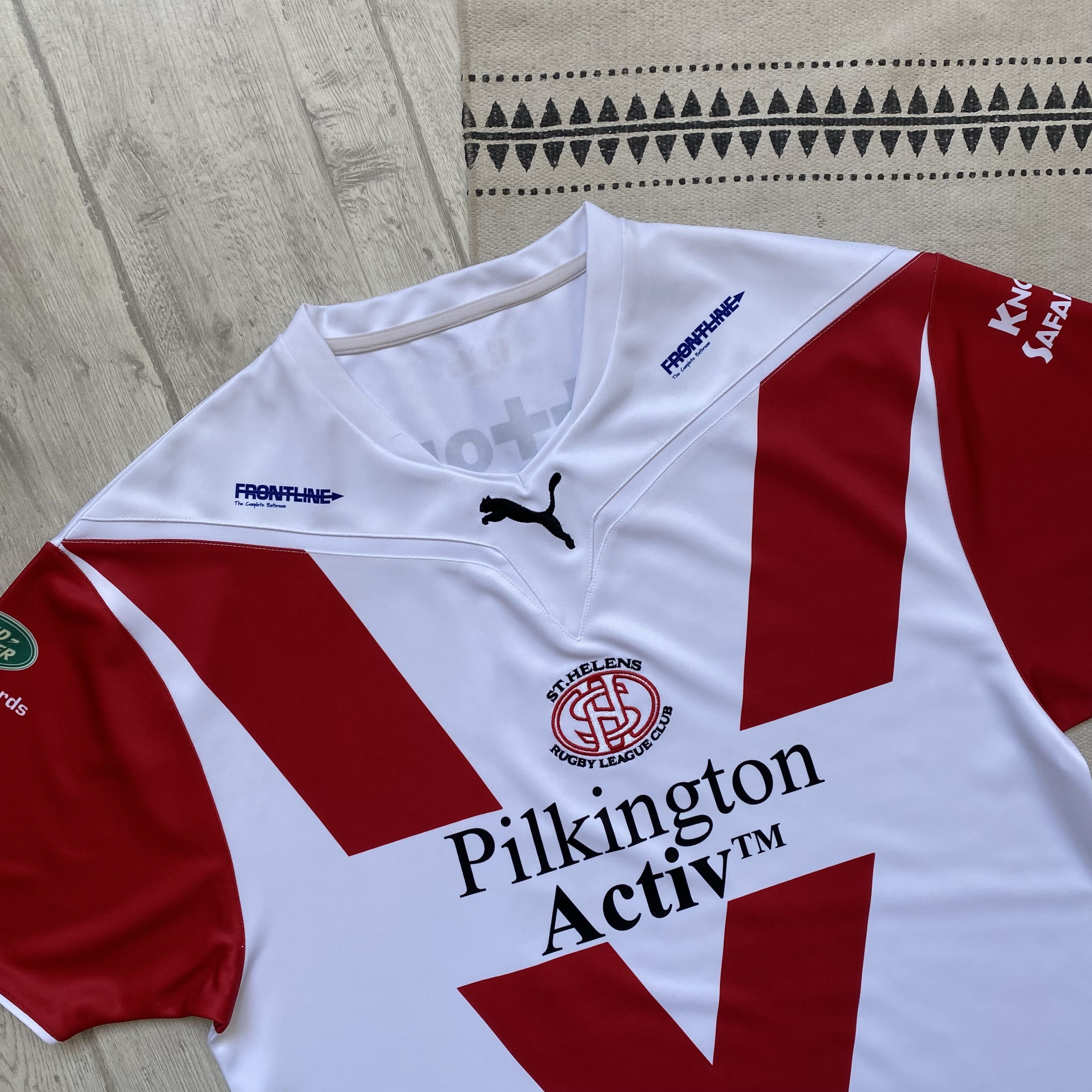 Puma 🏈 Vintage Puma England ST. Helens rugby jersey Blockore Size US XL / EU 56 / 4 - 2 Thumbnail