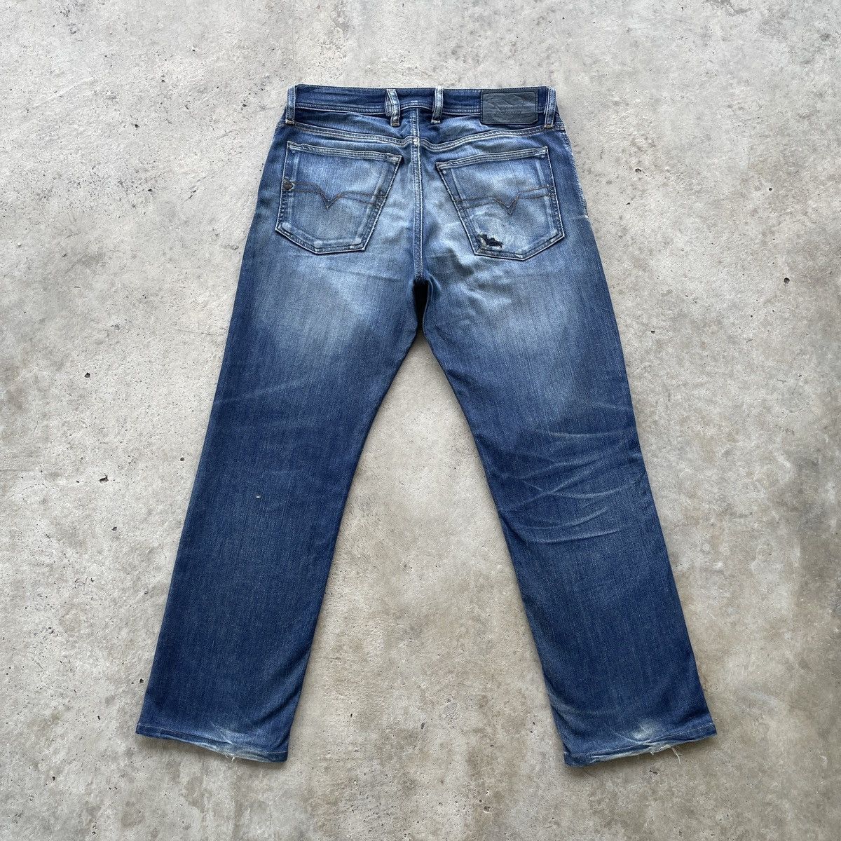 Diesel Vintage Diesel Industry Distressed Jeans Denim Faded Pants Size US 32 / EU 48 - 13 Thumbnail