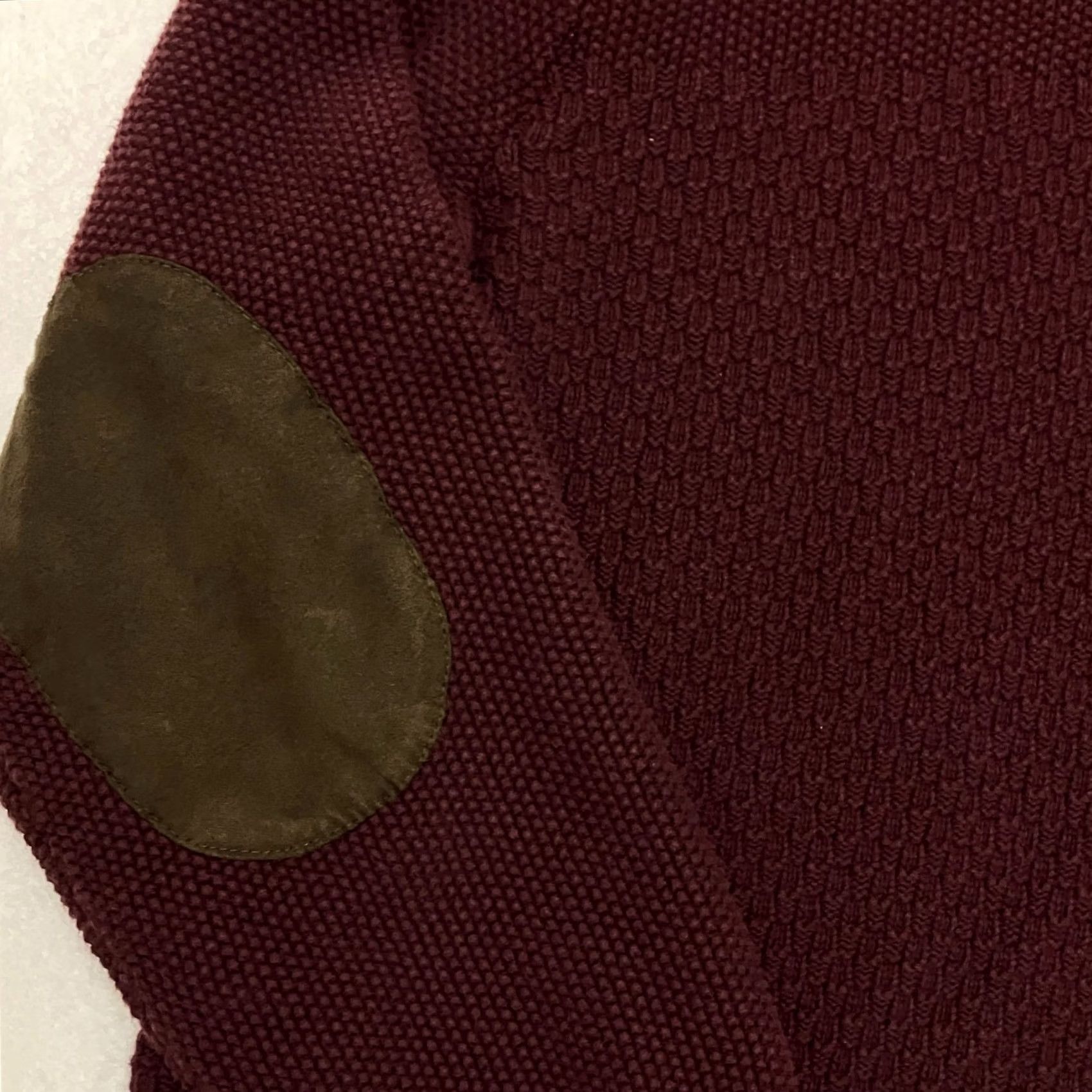 Chaps VINTAGE Chaps Jumper Mens XL Burgundy Button Neck Elbow Patches Knit Cotton Knit Pullover Shirt? Size US XL / EU 56 / 4 - 3 Thumbnail