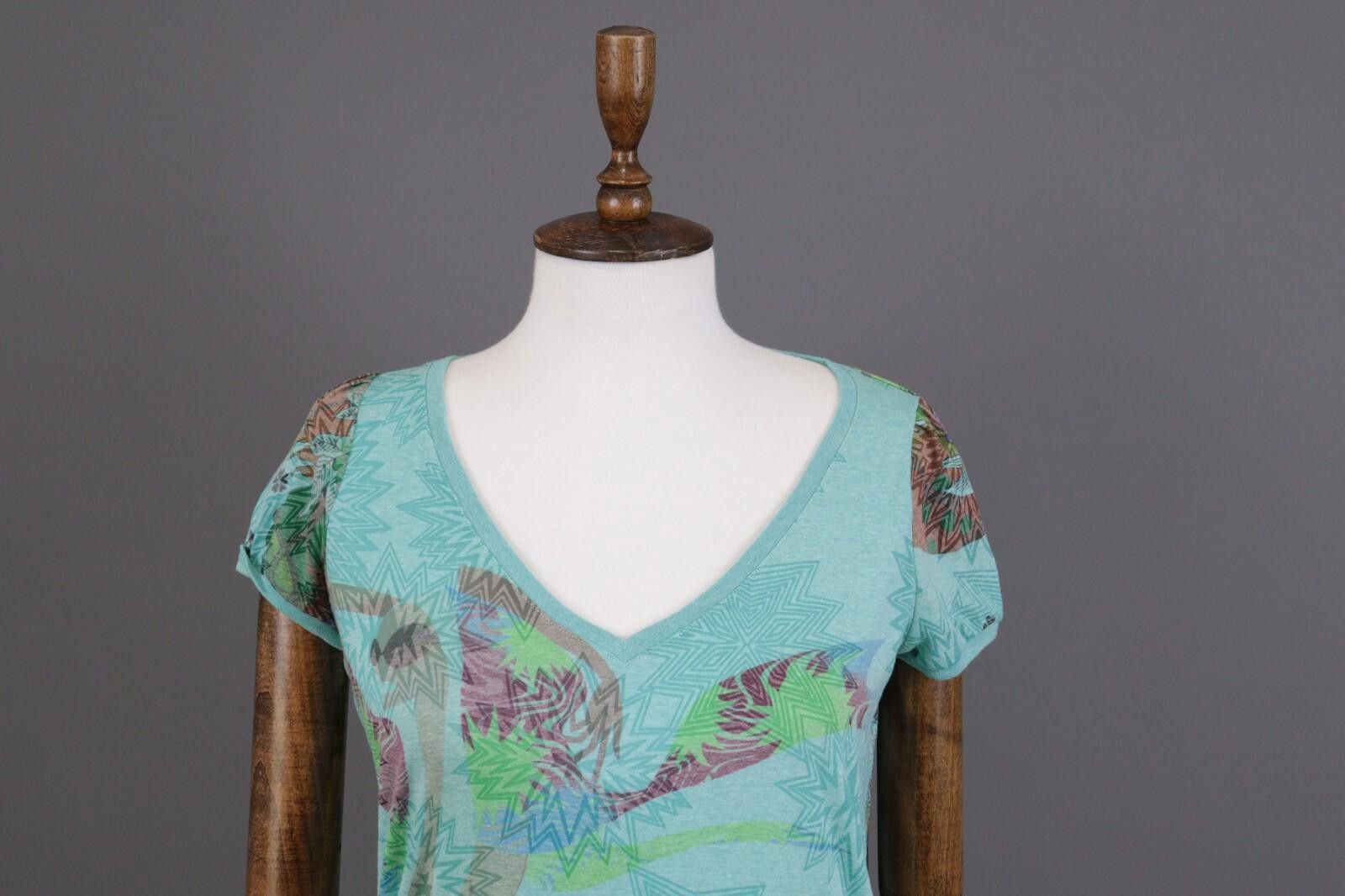 Custo Barcelona CUSTO BARCELONA Geometric Short Sleeve Top Shirt Size 1 / S Size M / US 6-8 / IT 42-44 - 2 Thumbnail