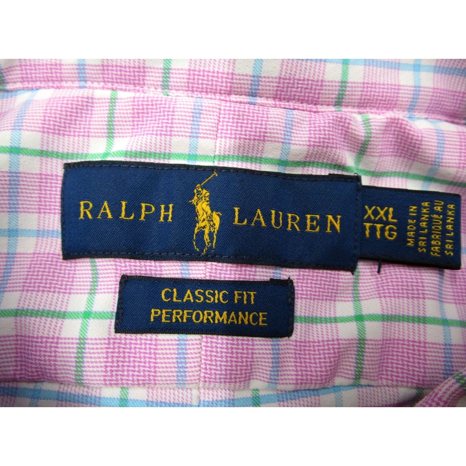 Ralph Lauren Ralph Lauren Shirt Mens 2XL Pink Check Button-Up Classic Fit Pony Embroidered Nylon Blend Long Sleeve Size US XXL / EU 58 / 5 - 3 Thumbnail