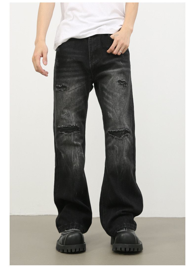 Japanese Brand × Jean Vintage high street flared ripped jeans Size US 32 / EU 48 - 2 Thumbnail