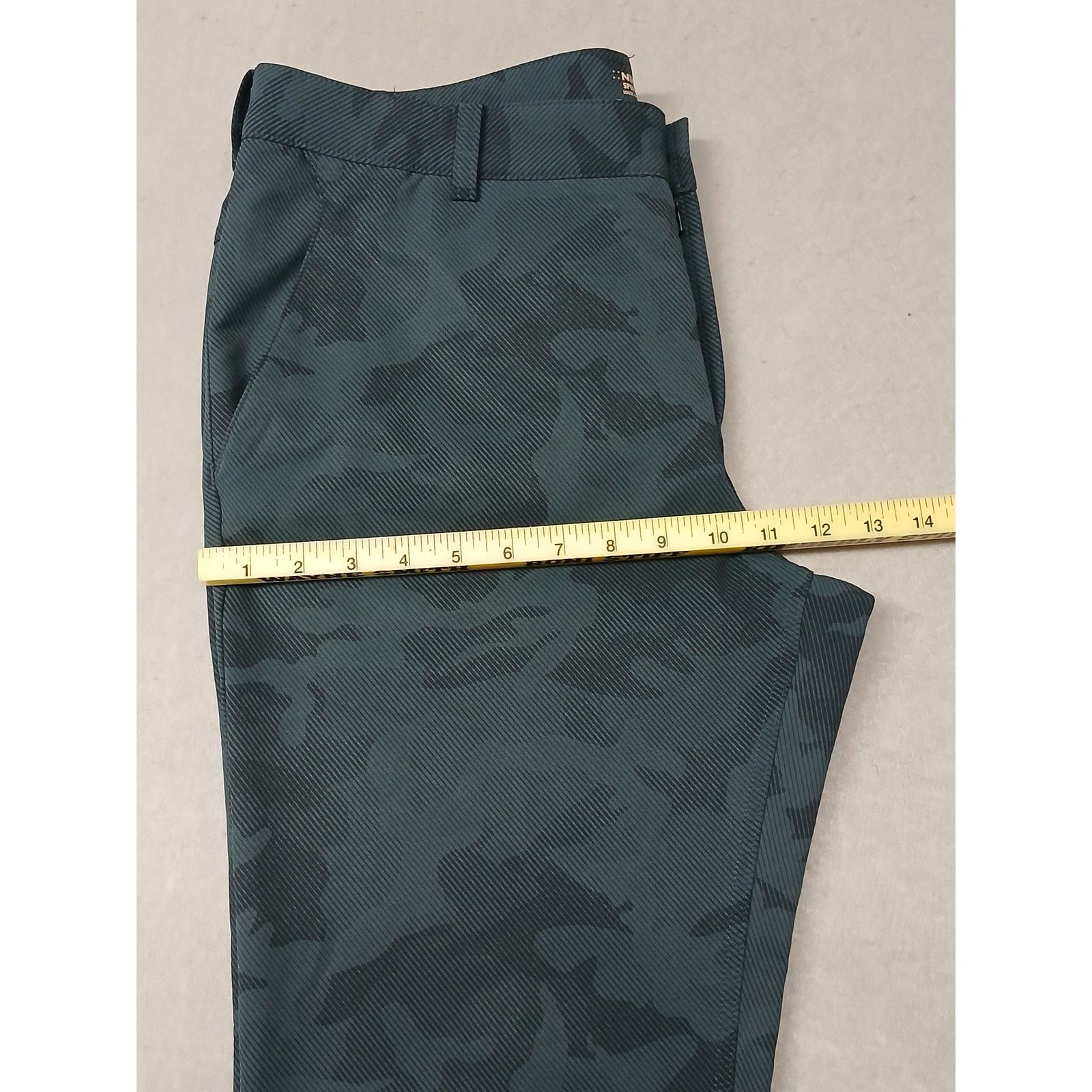 Nike Nike (34x30) Men's Straight Green Camo Dri-Fit Golf Trousers Size US 34 / EU 50 - 5 Thumbnail