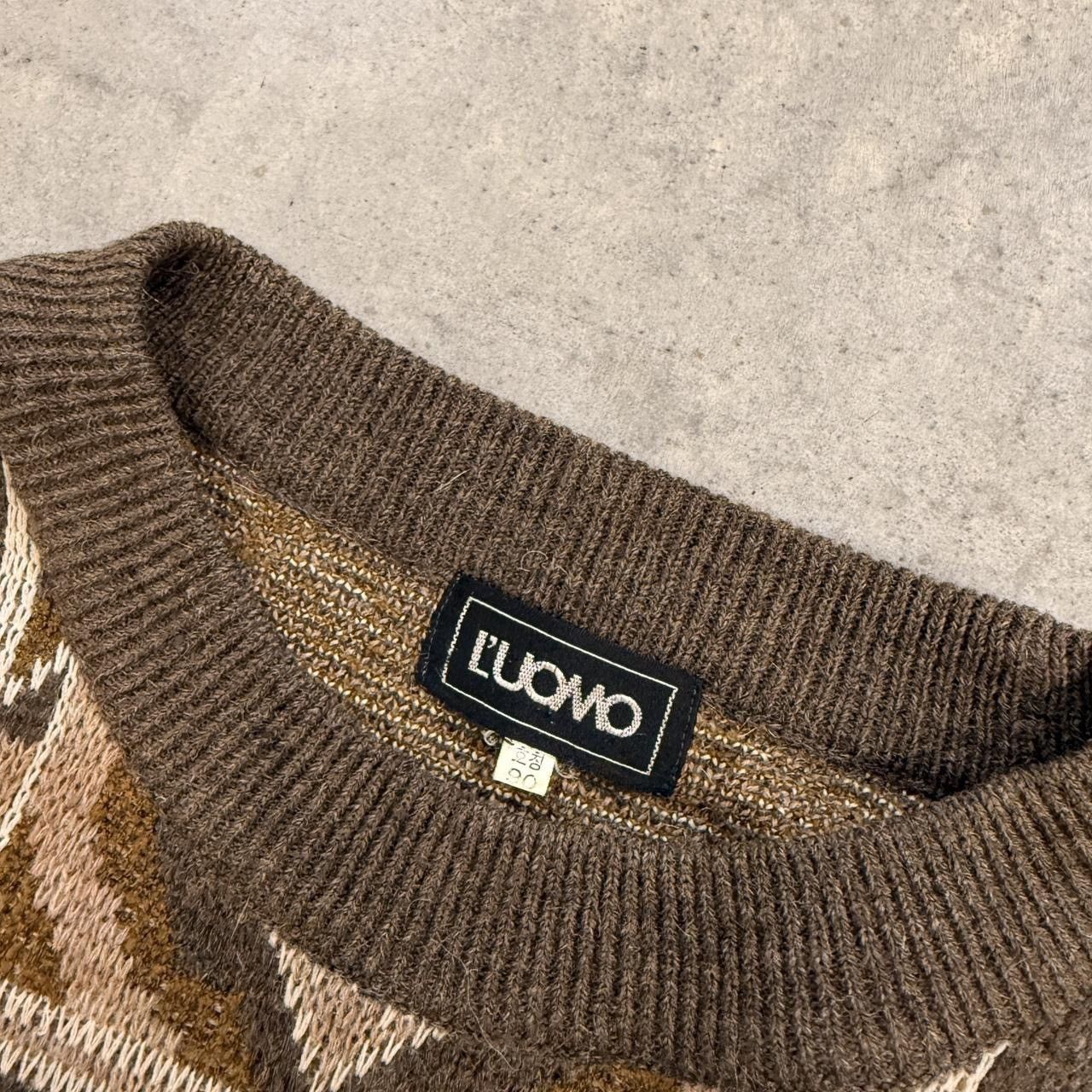 Other Vintage 1990s brown and cream sweater Size US M / EU 48-50 / 2 - 5 Thumbnail