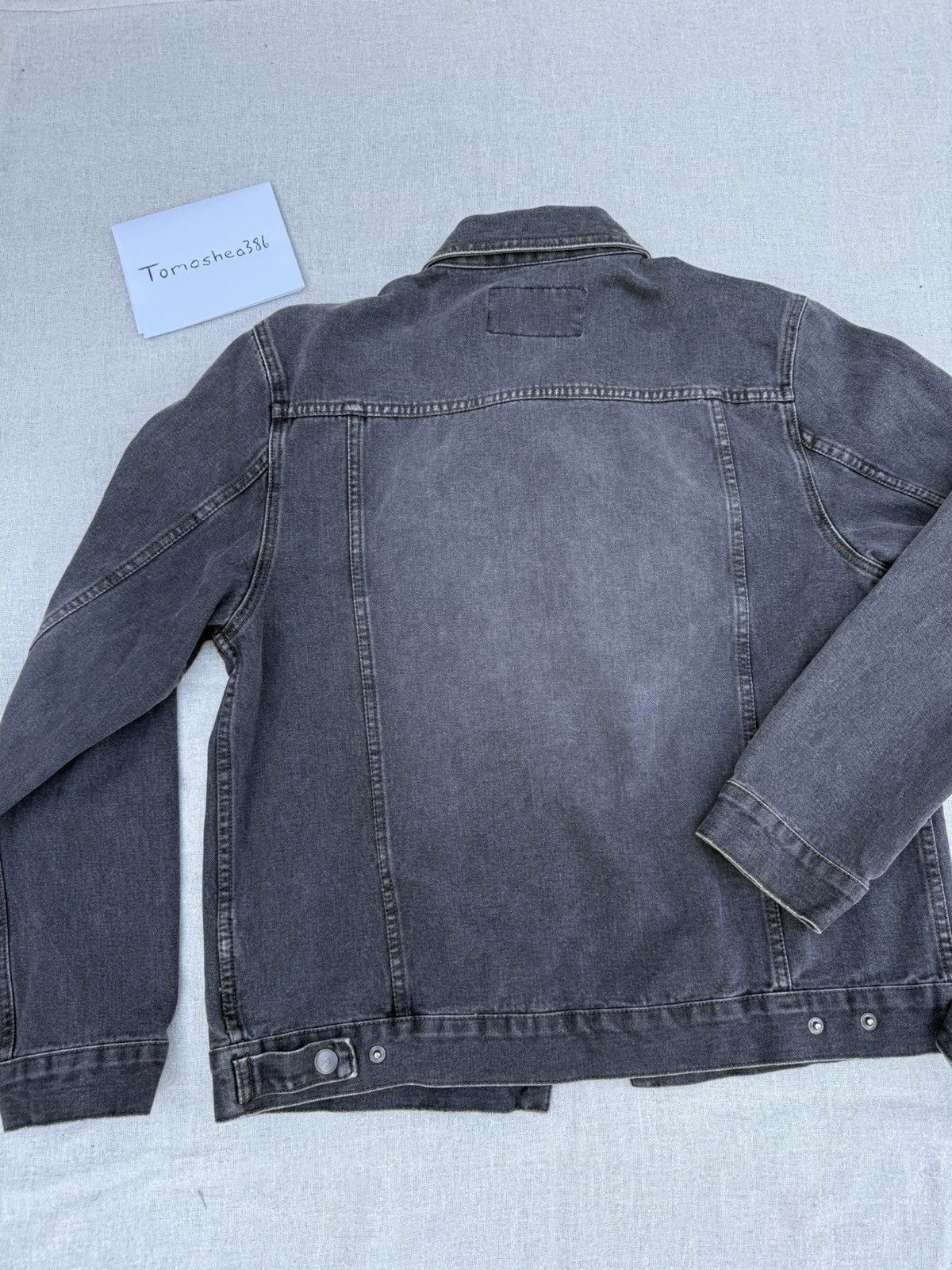 Kenneth Cole Washed Black Denim Jacket Size US L / EU 52-54 / 3 - 3 Thumbnail