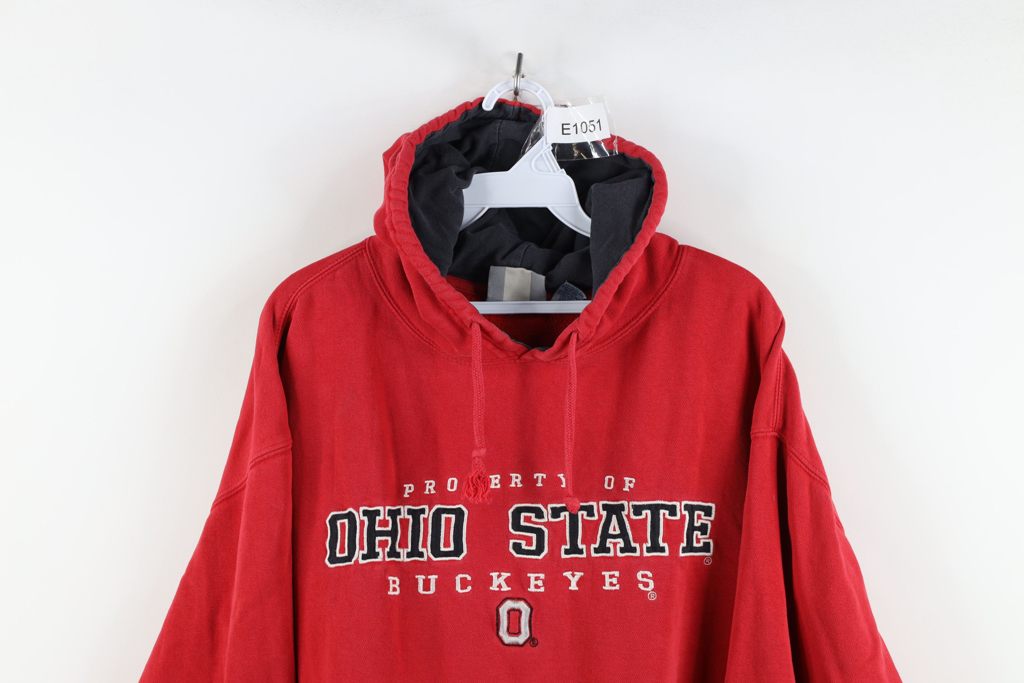 Vintage Vintage 90s Spell Ohio State University Hoodie Sweatshirt Size US L / EU 52-54 / 3 - 2 Thumbnail