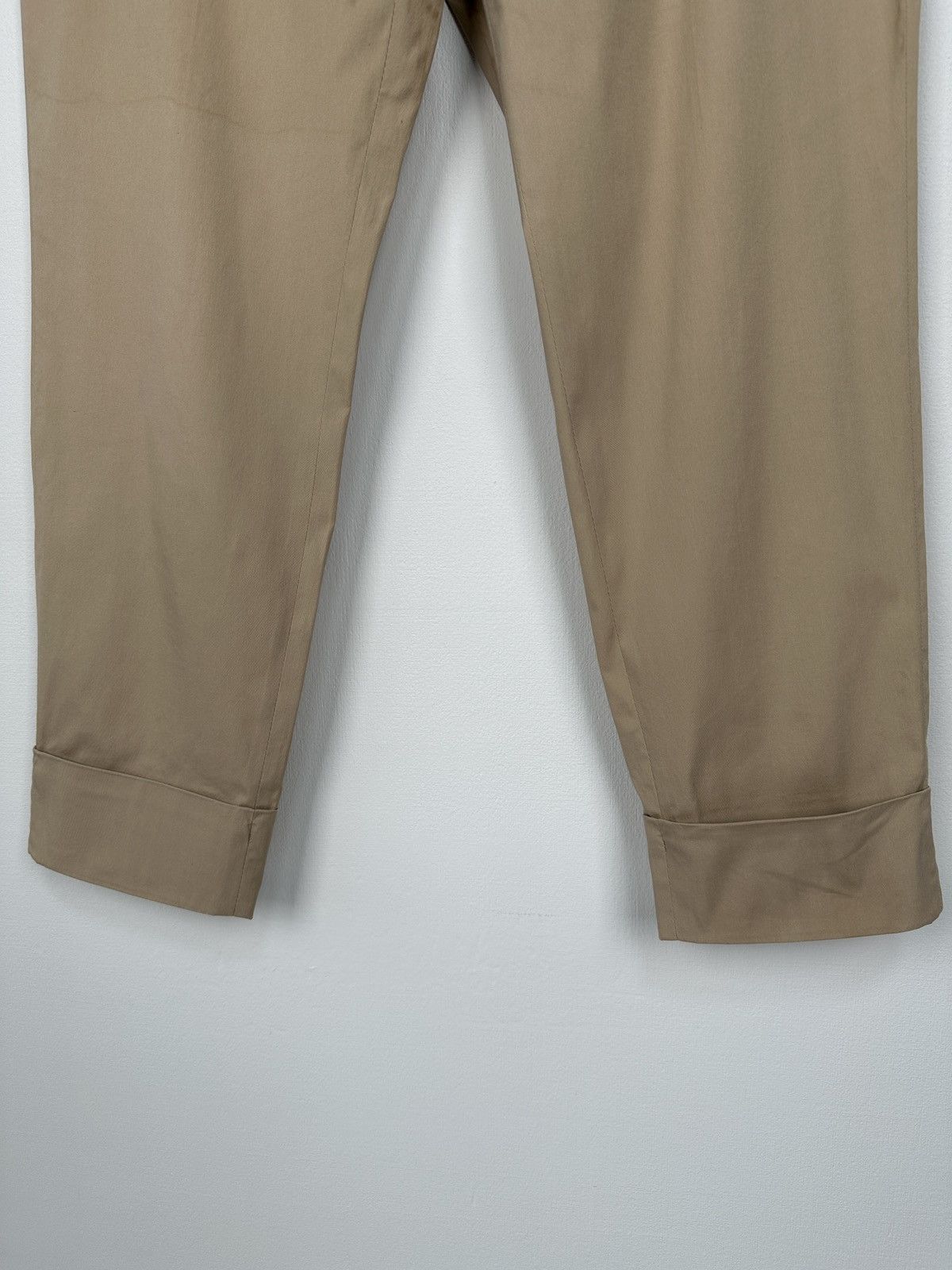 Miu Miu MIU MIU Women’s Beige Cotton Blend Crop Trousers Chino Pants Size 27" / US 4 / IT 40 - 6 Thumbnail