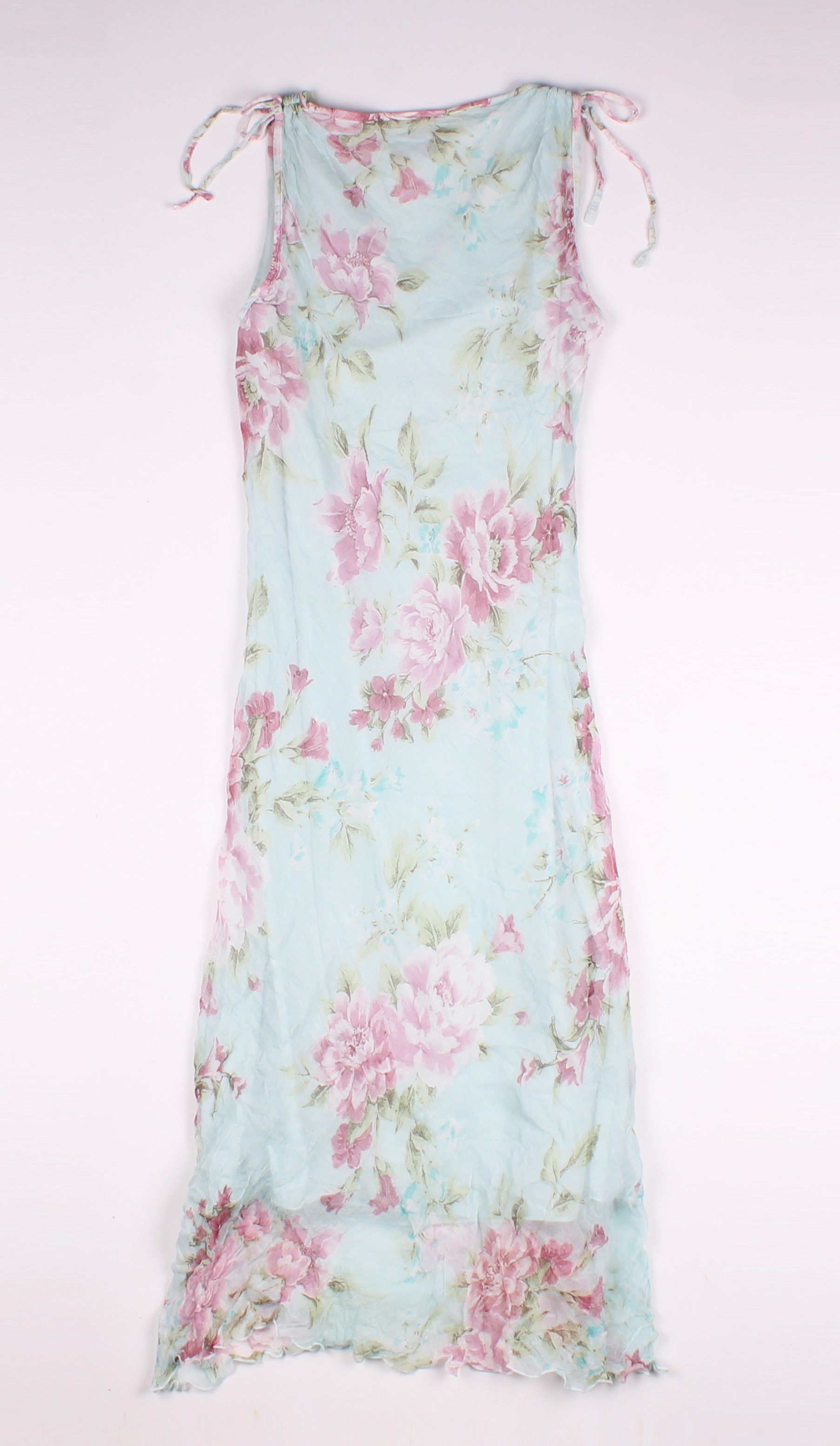 Vintage Vintage Opinion Y2K Fairy Floral Mesh Mermaid Dress Size XS / US 0-2 / IT 36-38 - 11 Thumbnail