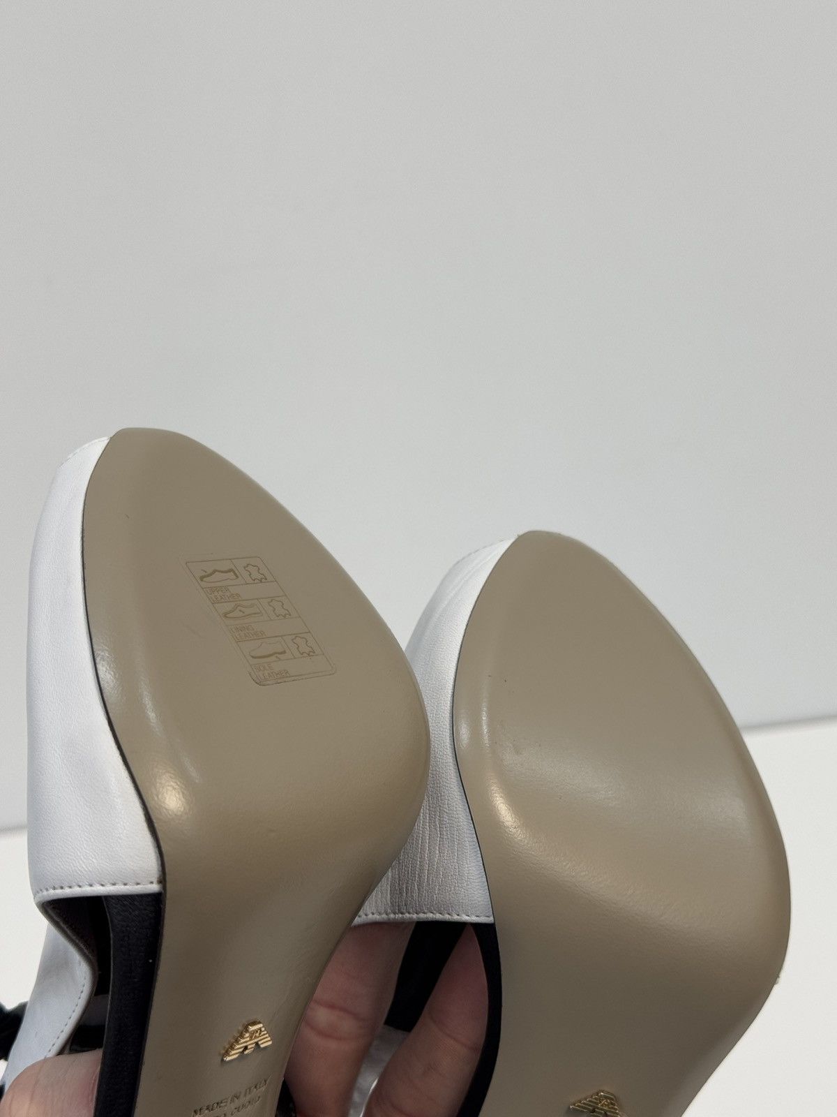 Armani Emporio Armani Leather heels White size 38.5 EU Size US 8.5 / IT 38.5 - 15 Thumbnail