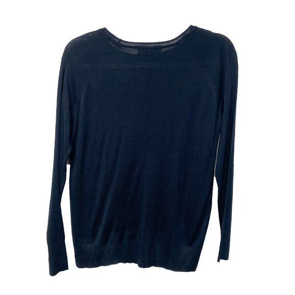 Zara Zara Knit Lightweight Navy Blue Sweater Size S / US 4 / IT 40 - 2 Thumbnail