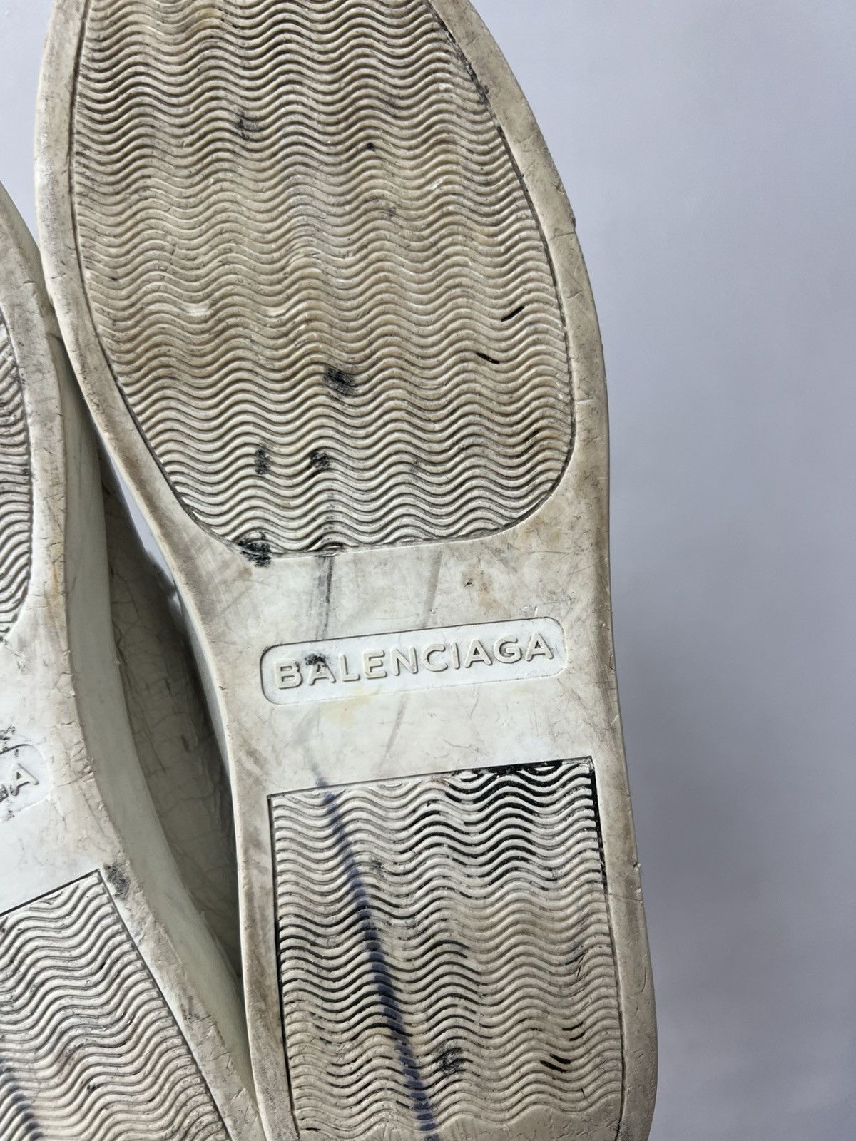Balenciaga Balenciaga Arena Leather Low Sneaker White Size 7 Size US 7 / EU 40 - 13 Thumbnail