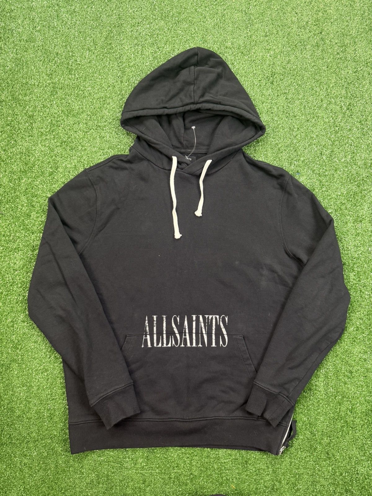Allsaints AllSaints black hoodie with white logo Size small Size US S / EU 44-46 / 1 - 1 Thumbnail
