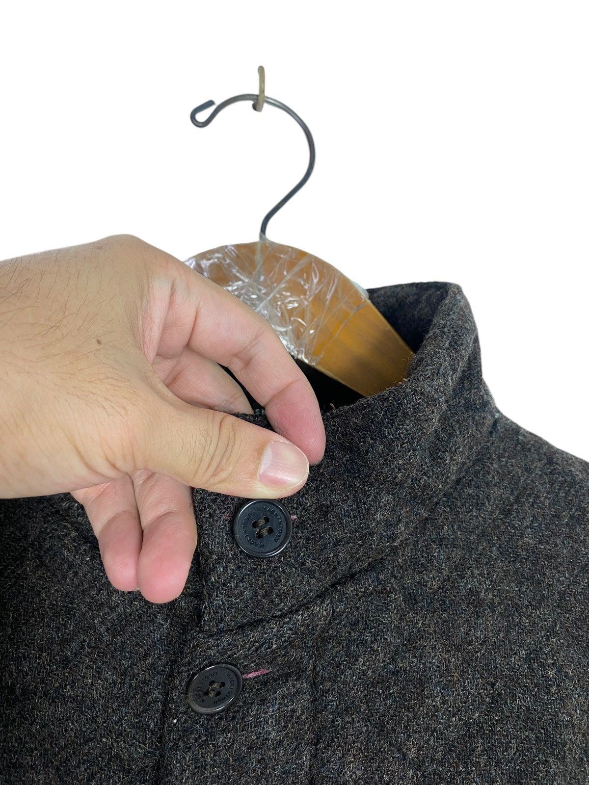 Mackintosh Rare‼️ Vintage Mackintosh Quited Wool Coat Made in Scotland Size S / US 4 / IT 40 - 4 Thumbnail