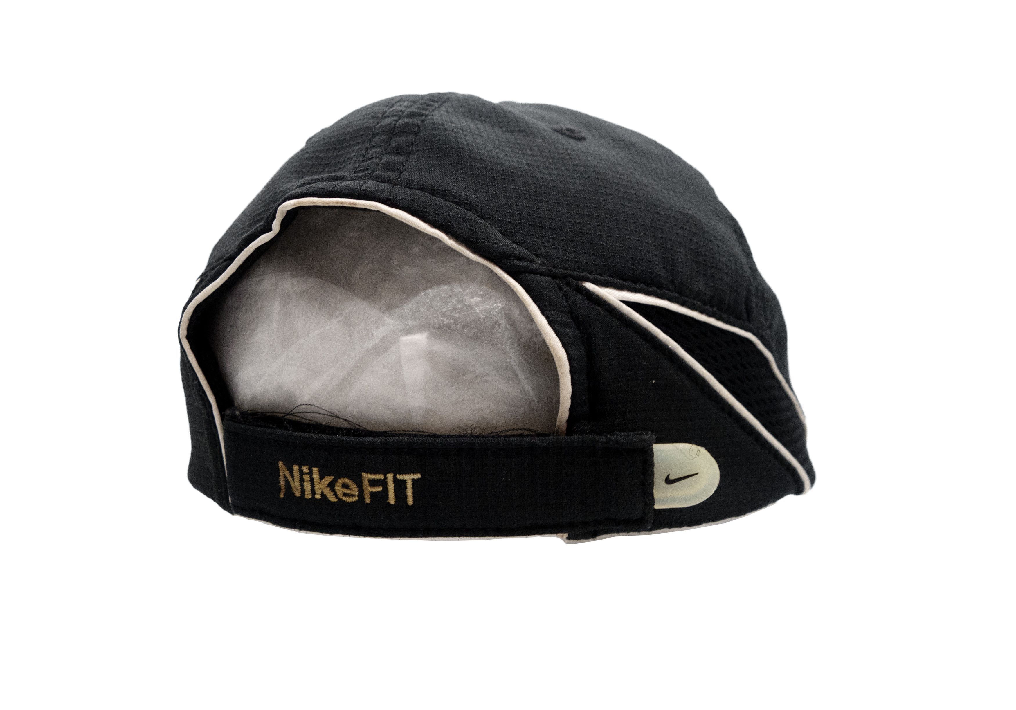 Nike NikeFit Textured Logo Striped Cap 00s Vintage Size ONE SIZE - 4 Thumbnail