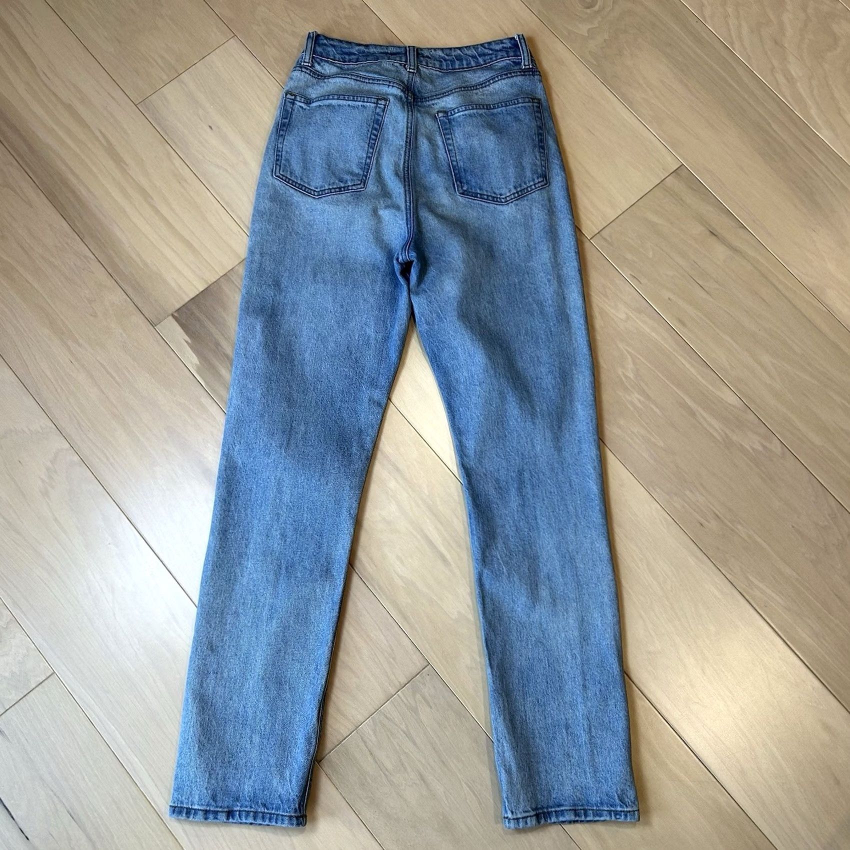 Reformation VINTAGE Reformation Liza Ultra High Rise Slim Straight Jeans Malta Women’s 27 Blue Denim 90s Bohemian City 5-Pocket Mens? Size 27" / US 4 / IT 40 - 3 Thumbnail