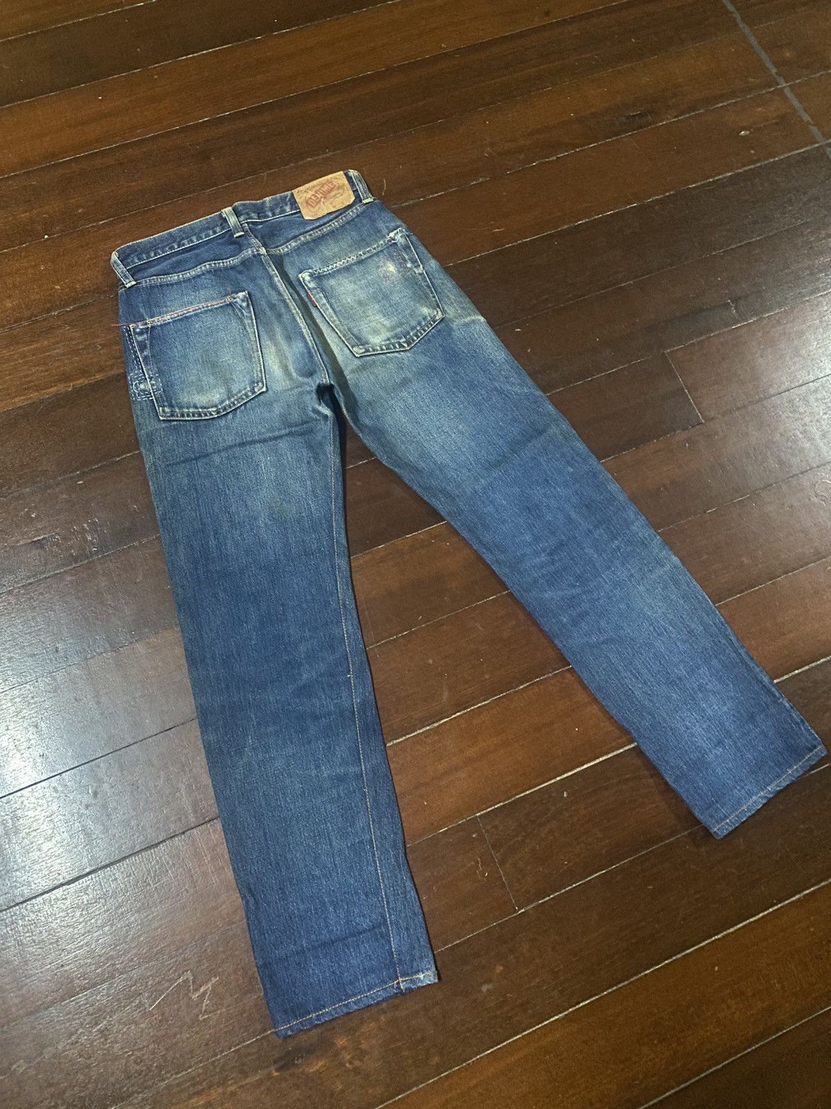Denime Vintage Denime Japan Distressed Selvedge rework mud wash Size US 30 / EU 46 - 15 Thumbnail