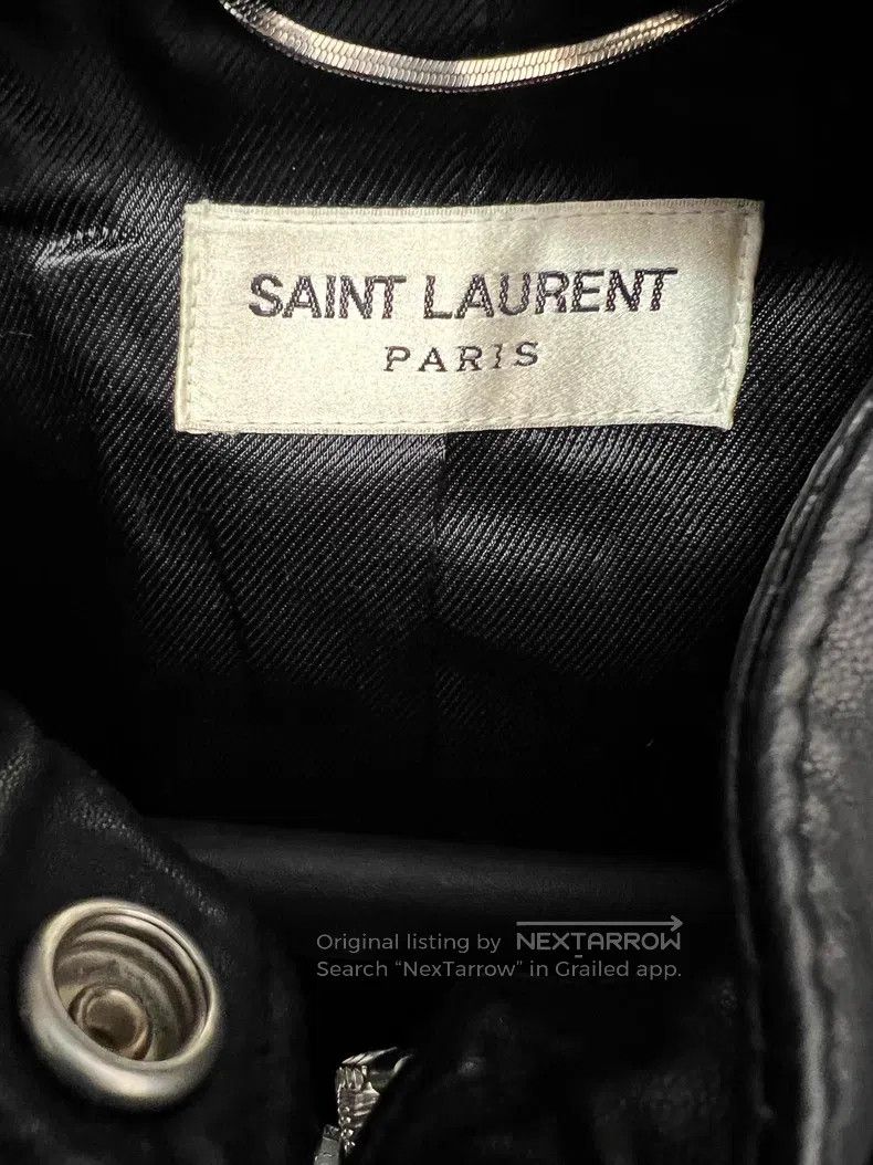 Saint Laurent Paris Saint Laurent Paris Stand Collar Double-Zip Lamb Leather J Size US M / EU 48-50 / 2 - 2 Thumbnail