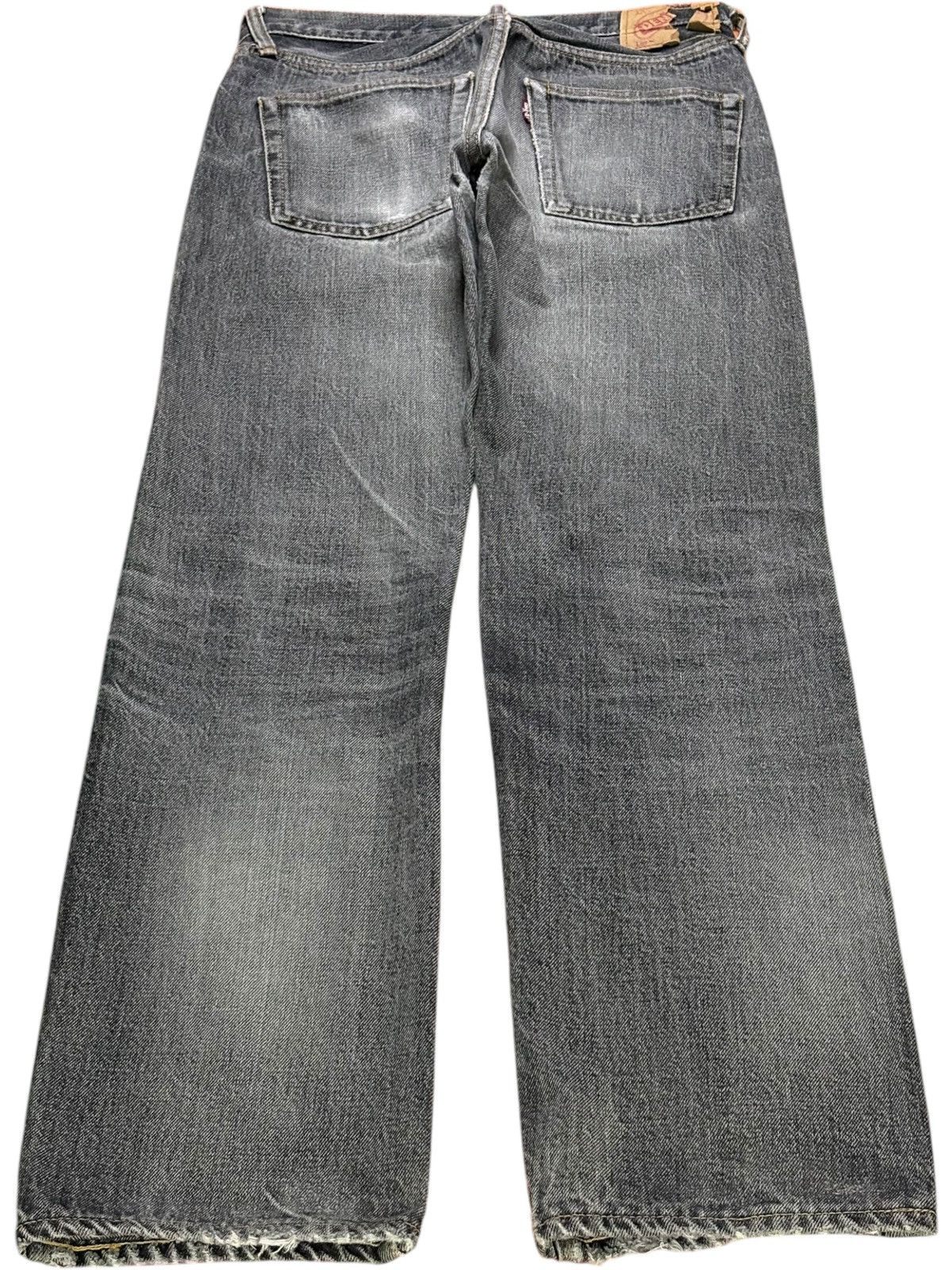 Denime Vintage Japan Denime Selvedge Faded Wash Distressed Jeans Size US 30 / EU 46 - 3 Thumbnail