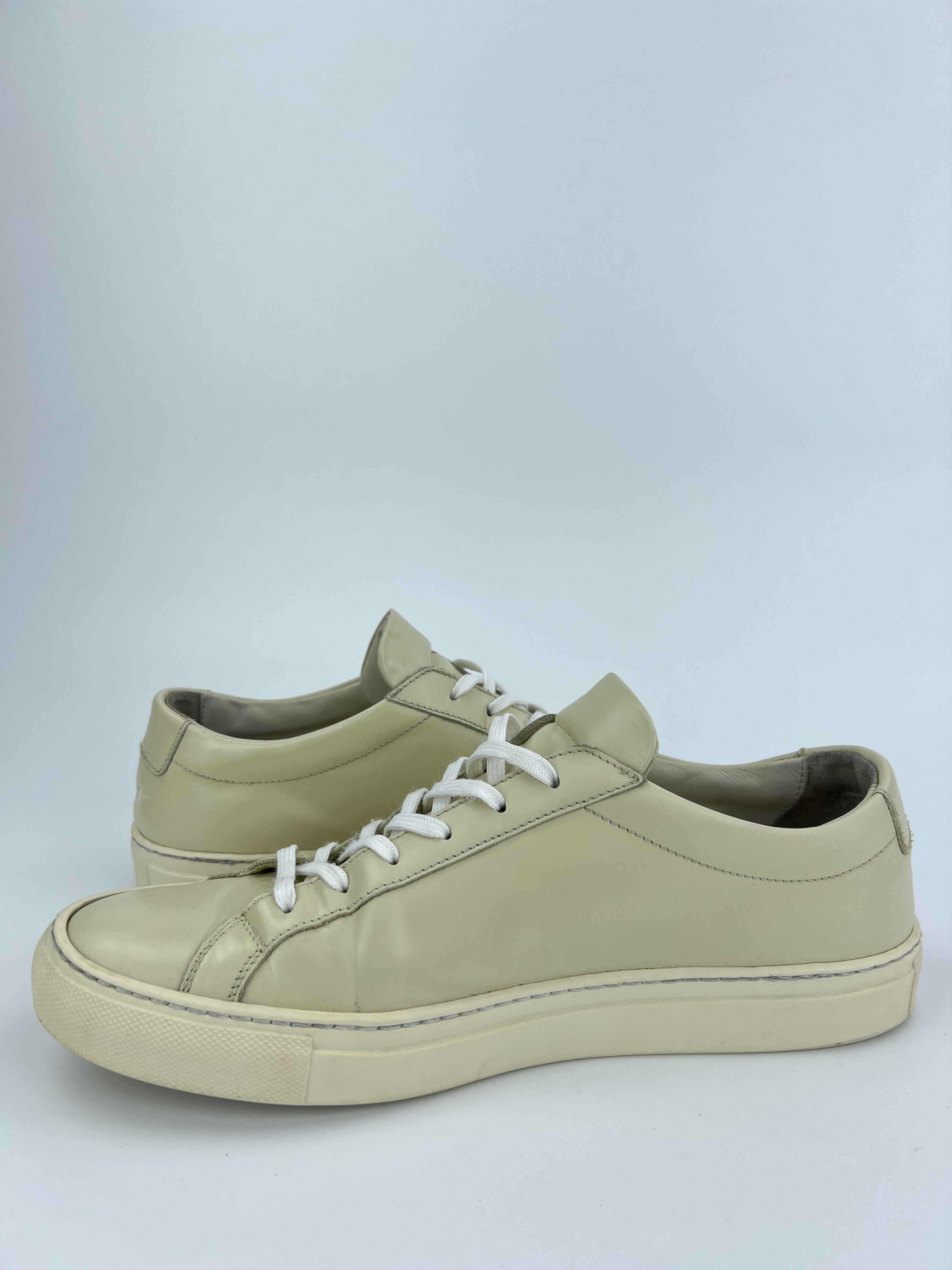 Common Projects Common Projects Achilles Low Top Beige Leather Sneakers Size US 7.5 / EU 40-41 - 5 Thumbnail