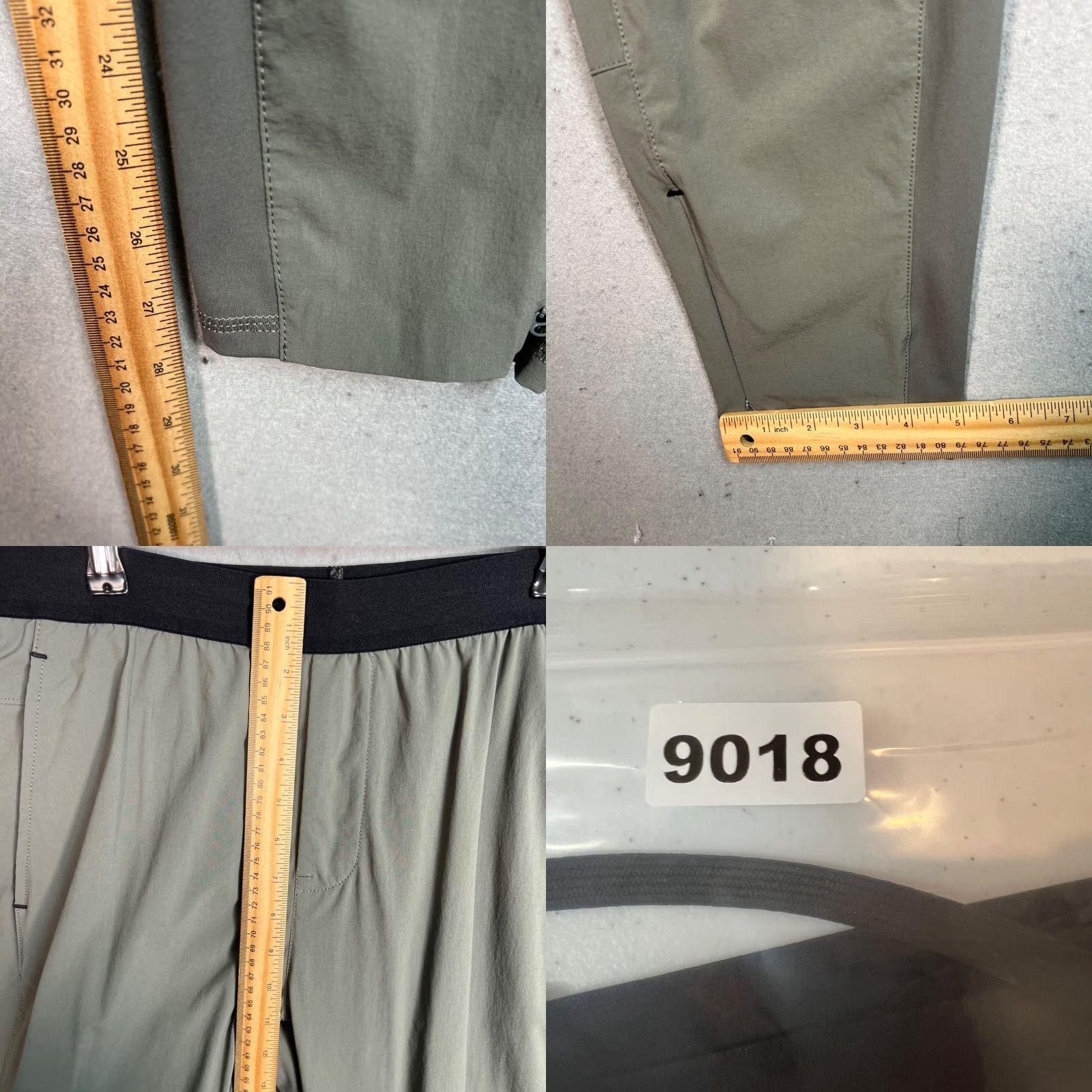 Everlane VINTAGE Everlane Womens Sweatpants Tapered Track Pants Medium Olive Green Nylon Elastane Casual Comfortable Size 32" / US 10 / IT 46 - 8 Thumbnail