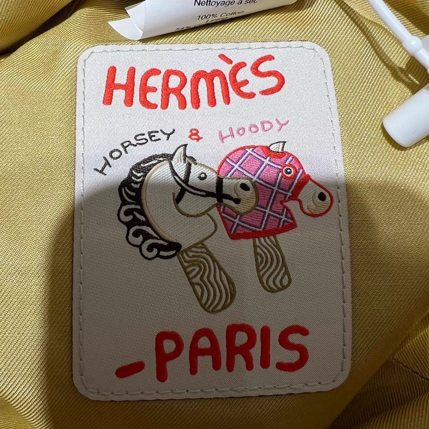 Hermes HERMES Fisherman Hat Metallic Calvi Seashell 57 Size ONE SIZE - 3 Thumbnail