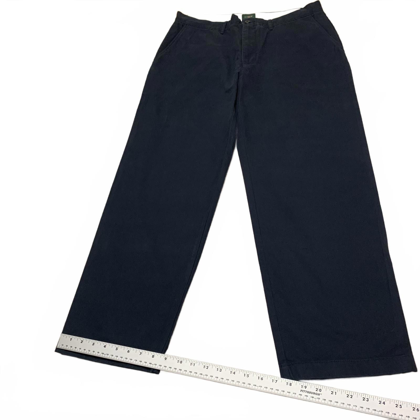 J.Crew J.Crew Men's Classic Fit Chino Pants Navy Blue W33 L32 Size US 33 - 2 Thumbnail