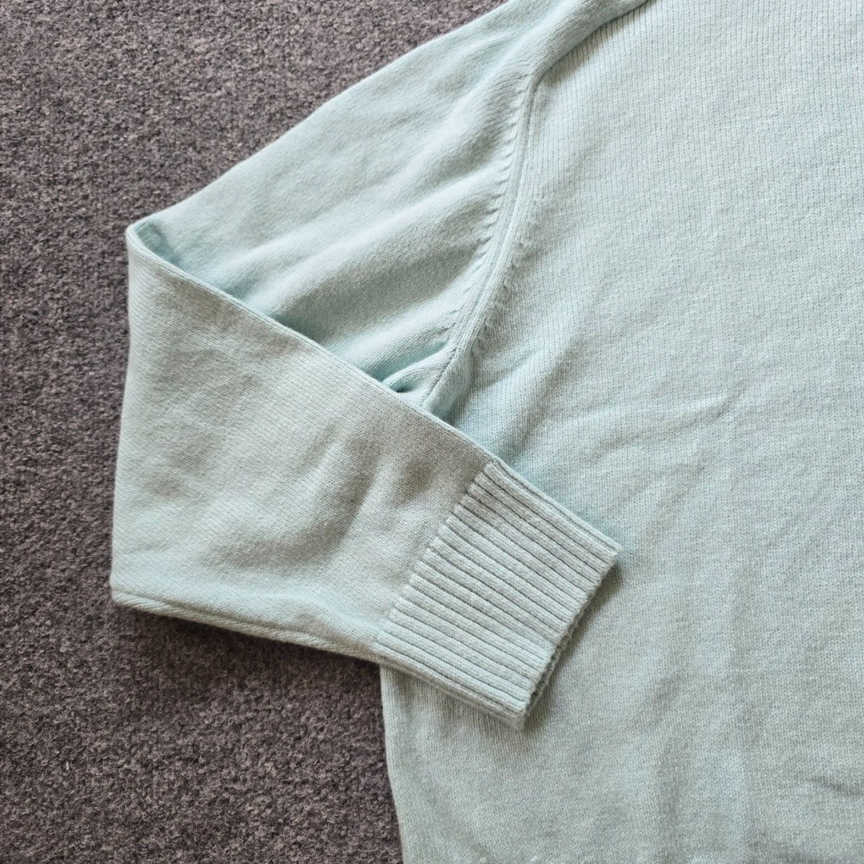 Banana Republic Banana Republic Sweater Womens Size L Green Wool Blend Long Sleeve Round Neck Pullover Size L / US 10 / IT 46 - 3 Thumbnail